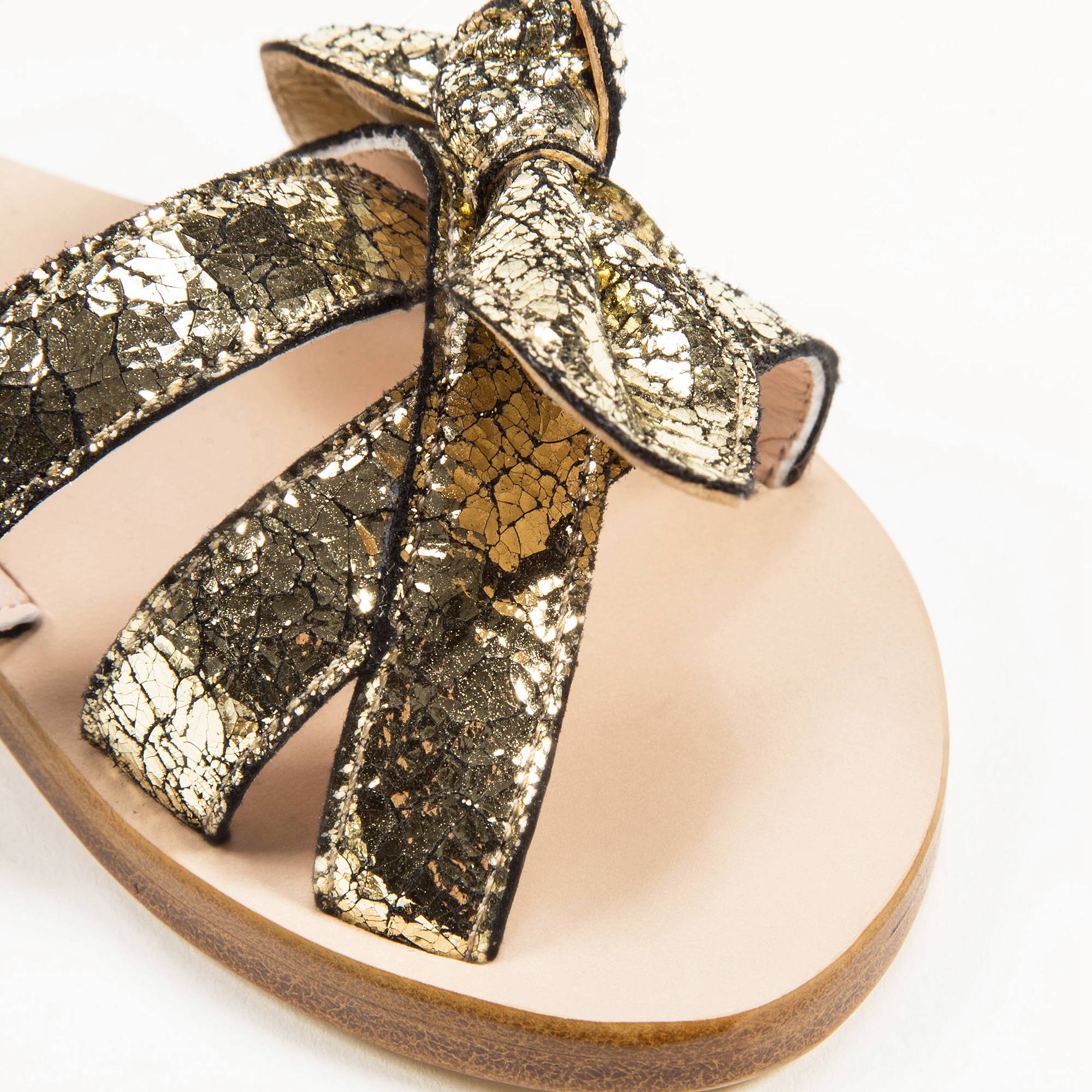 Girls Dore Cuir Sandals
