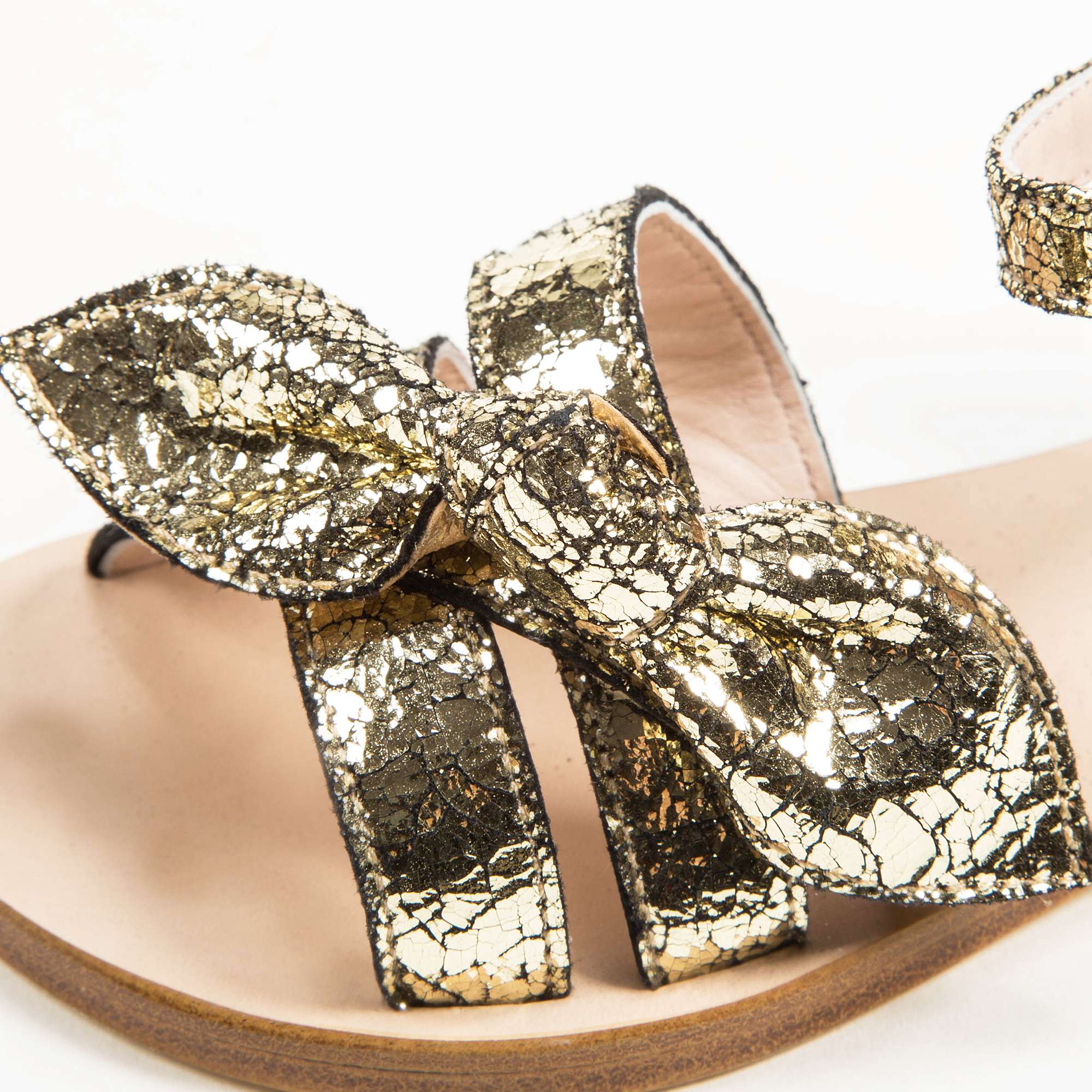 Girls Dore Cuir Sandals