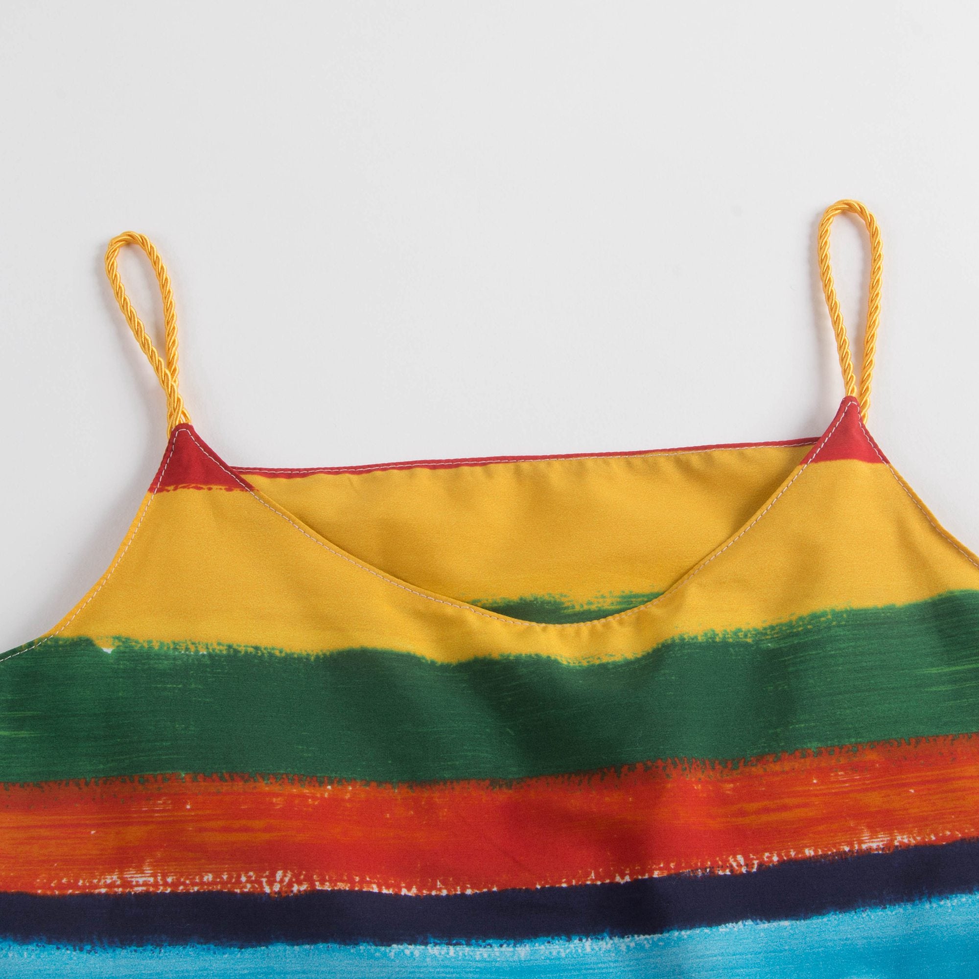 Girls Striped No Slv Set