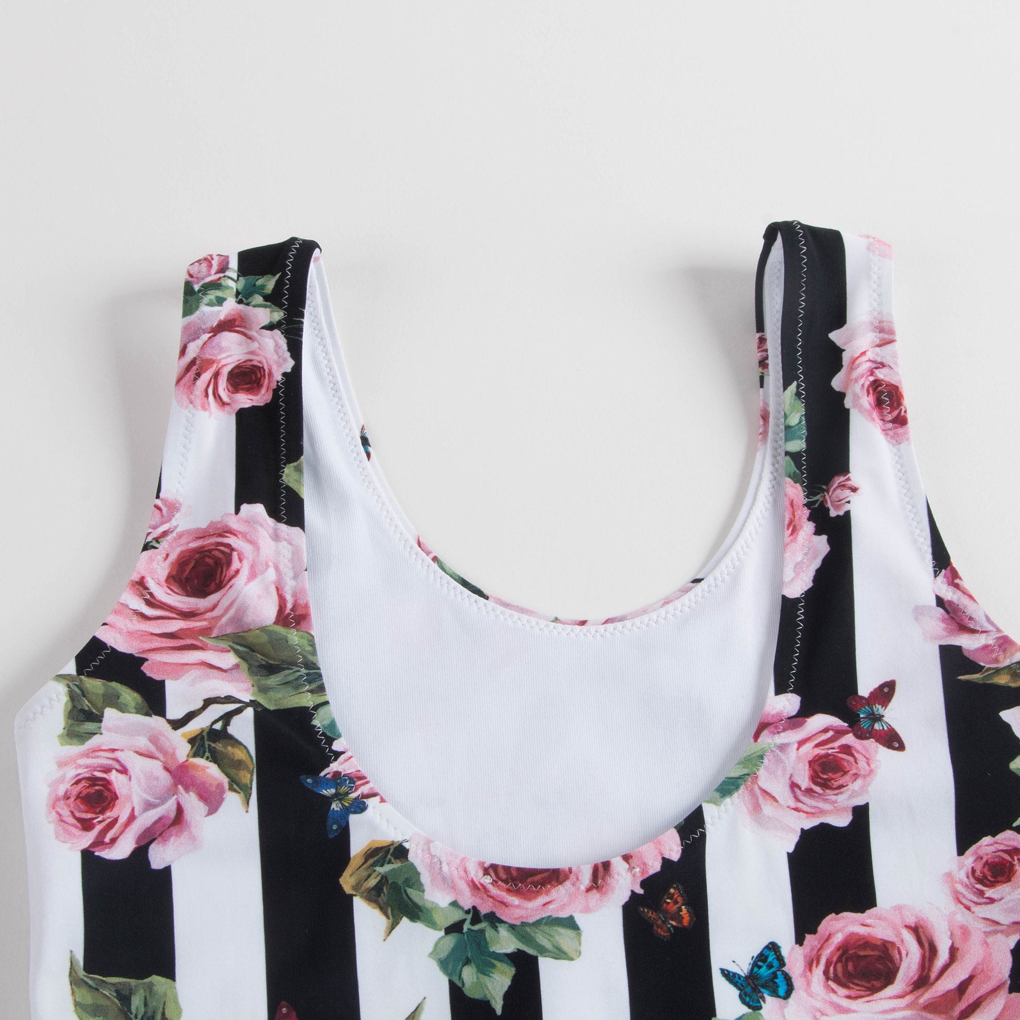 Girls White Rose "Butterfly" Swimwear