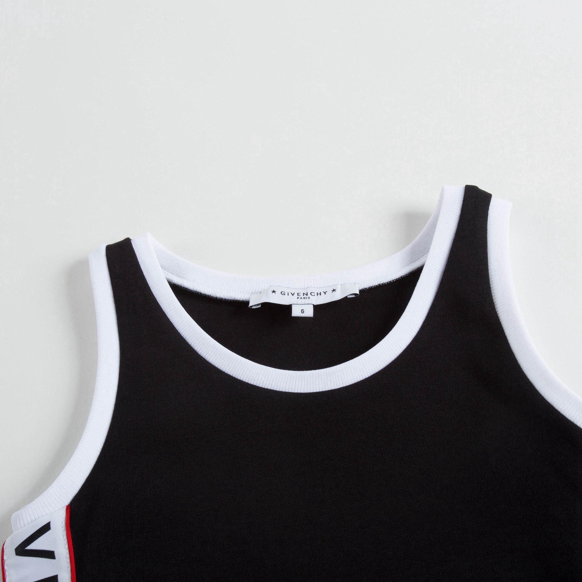 Girls Black Cotton Sleeveless Motion Dress