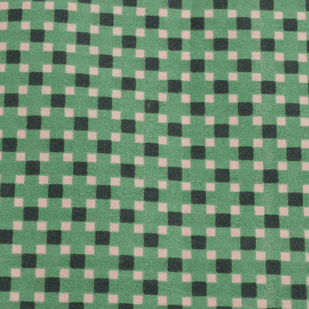 Girls Green Dots Cotton Scarf