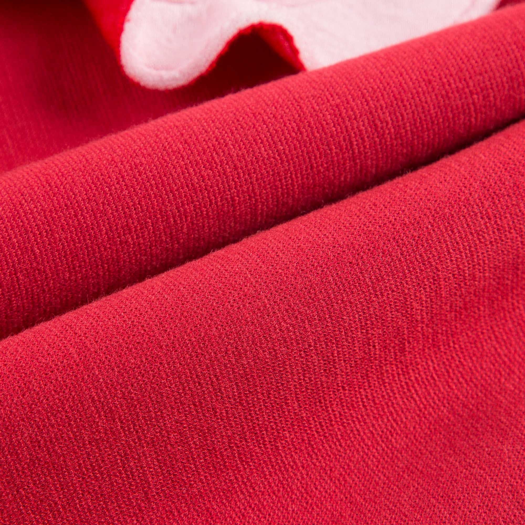 Baby Girls Red & Pink Neoprene Dress