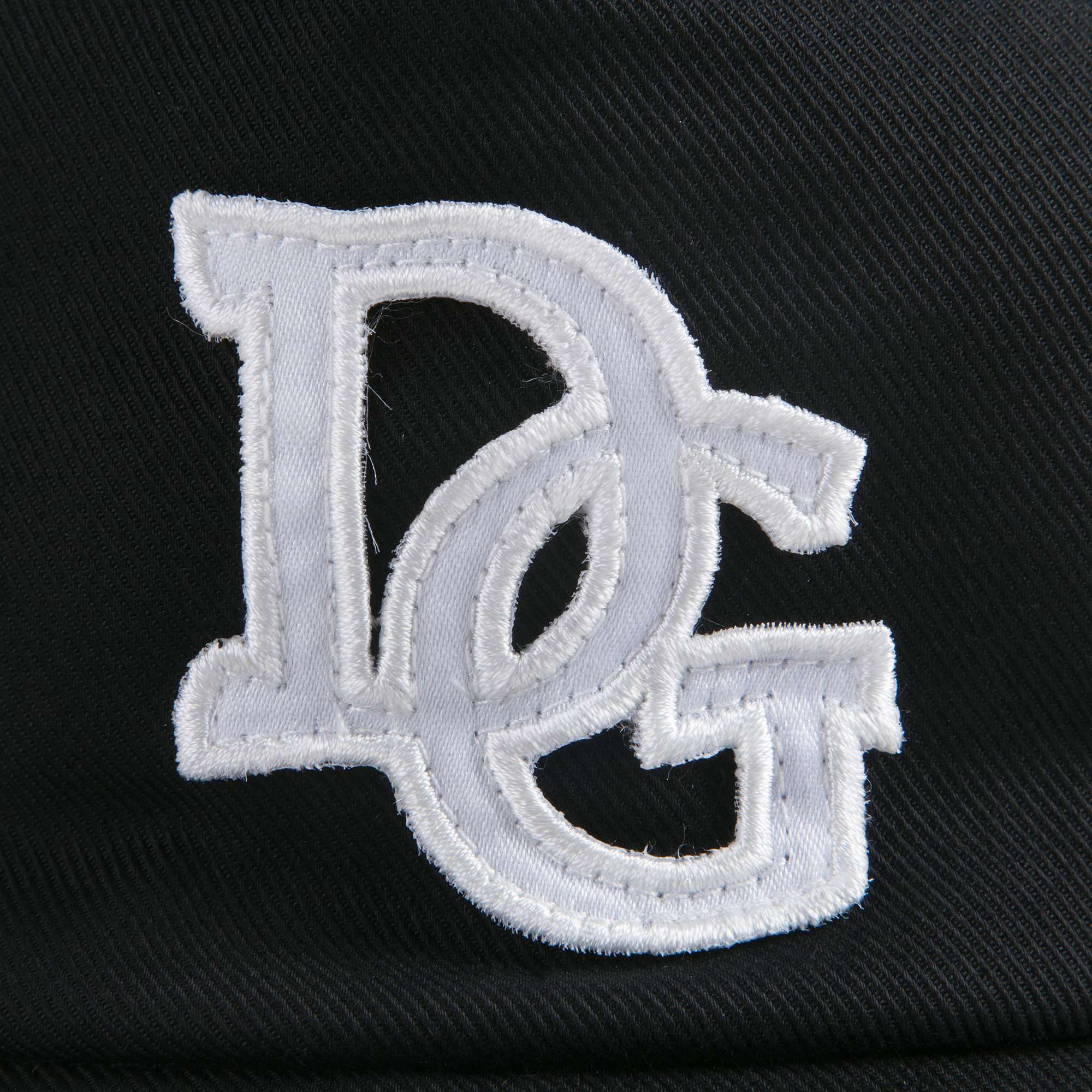 Boys & Girls Black Logo Printed Cotton Cap