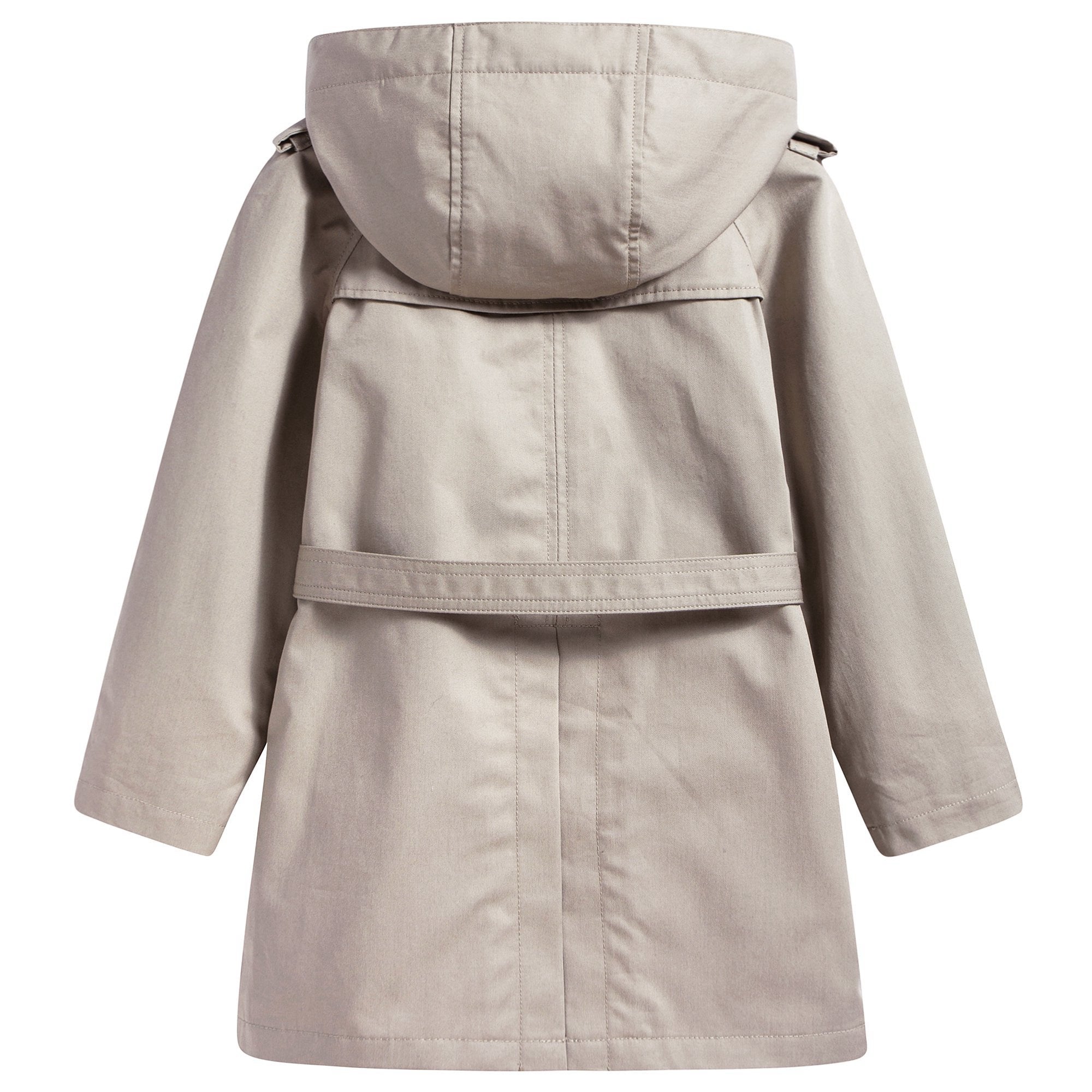 Baby Boys Taupe Cotton Coat