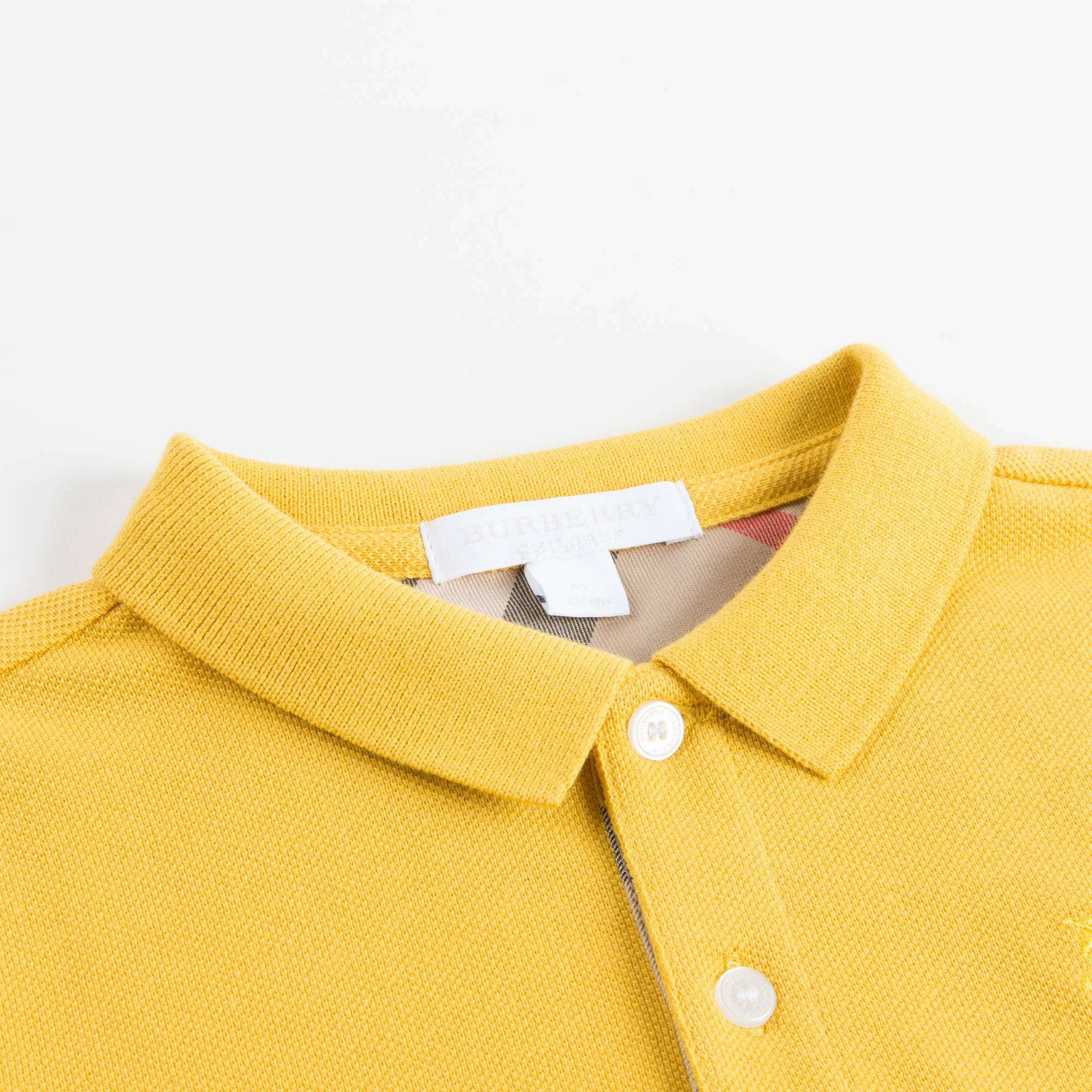 Boys Yellow Turquoise Polo Shirt