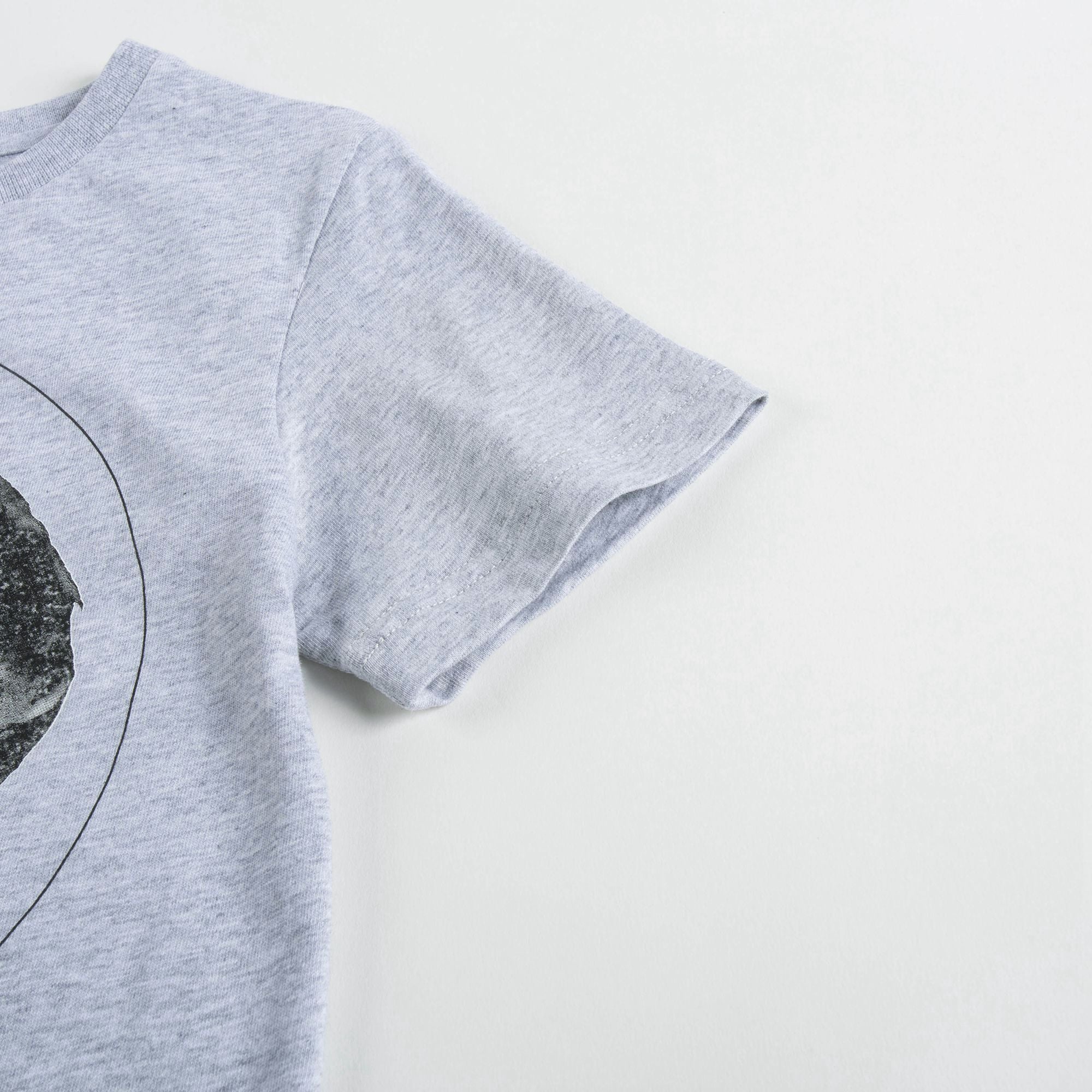 Boys Grey Dog Printed Cotton  T-shirt