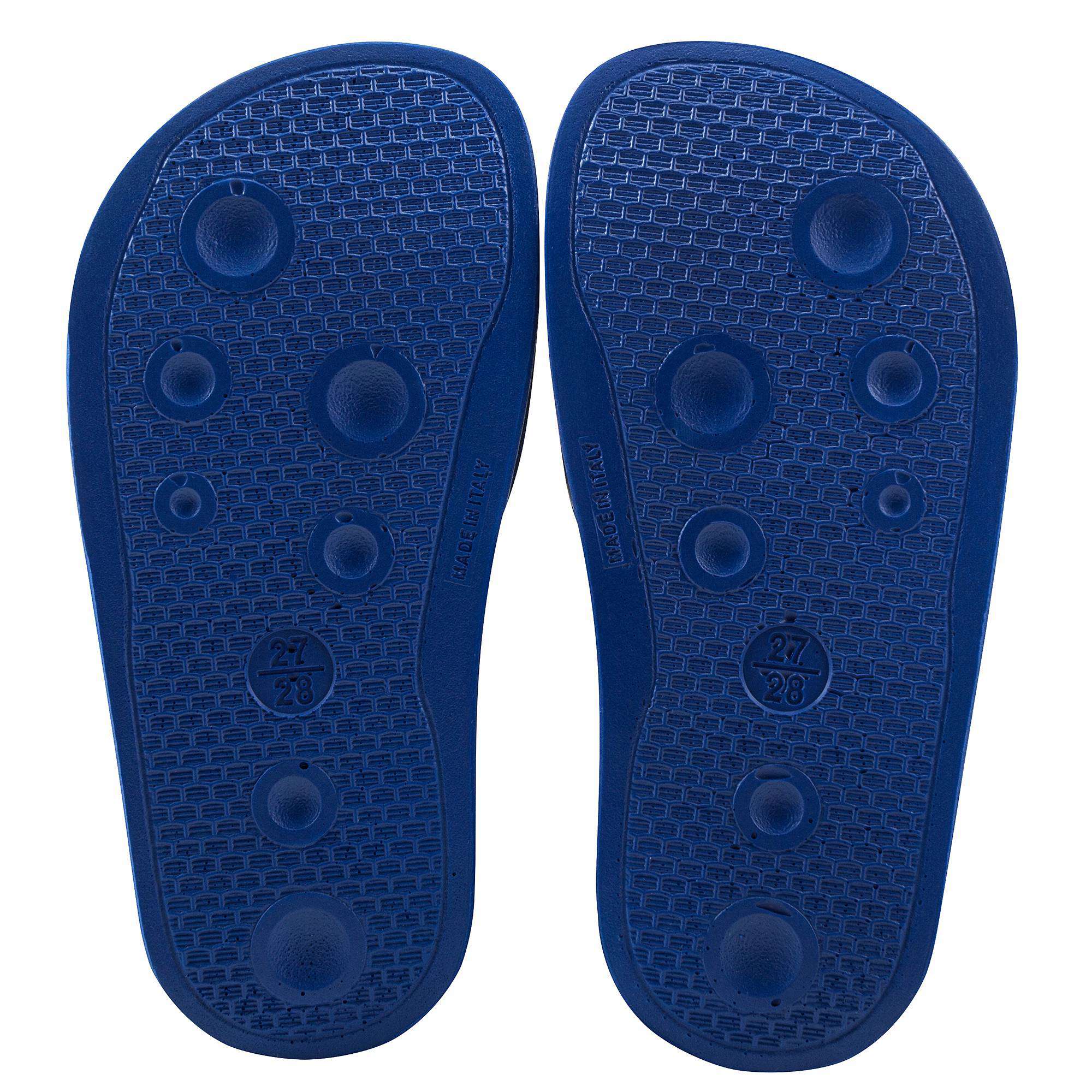 Boys Blue Polyester Slippers