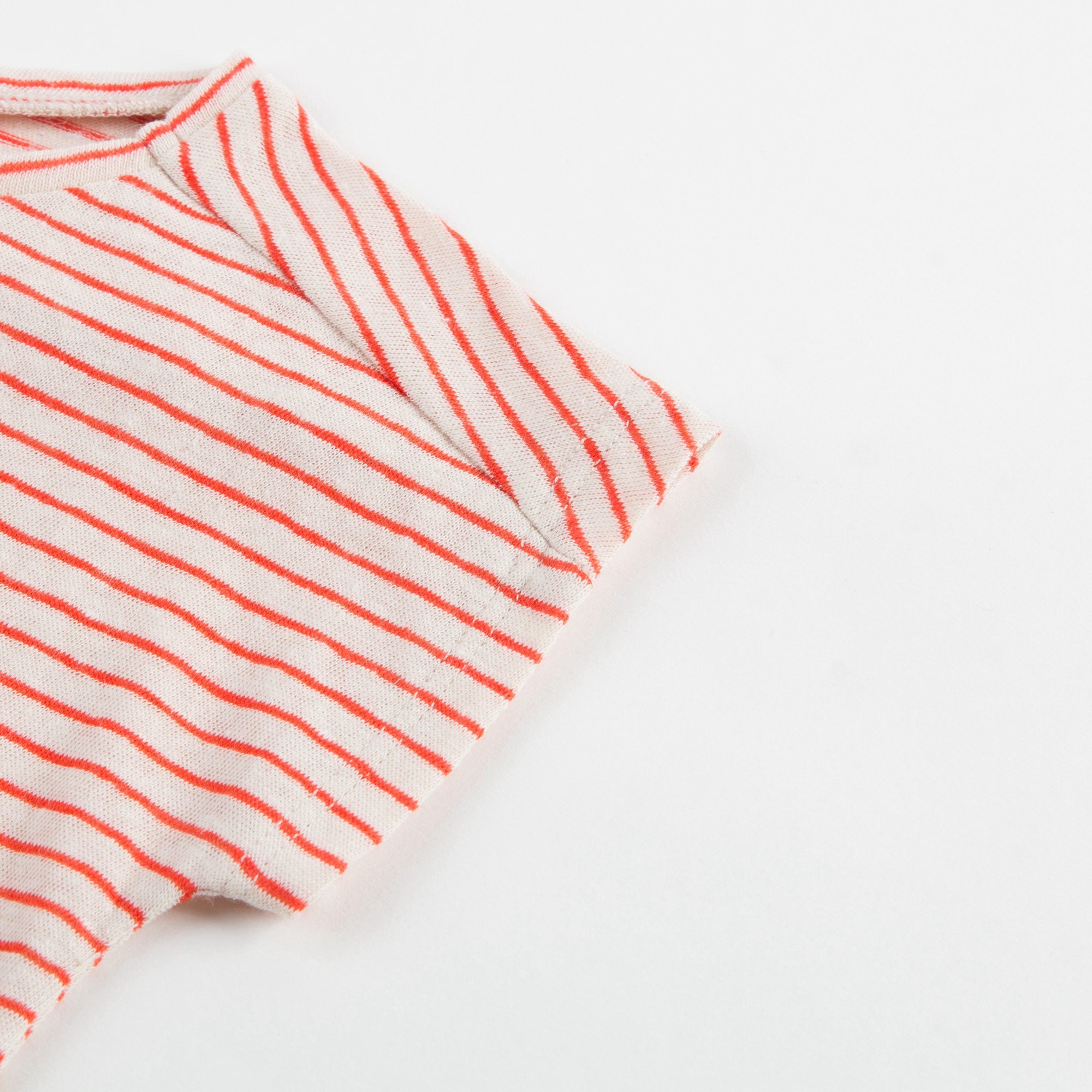 Girls Bright Orange Striped T-shirt