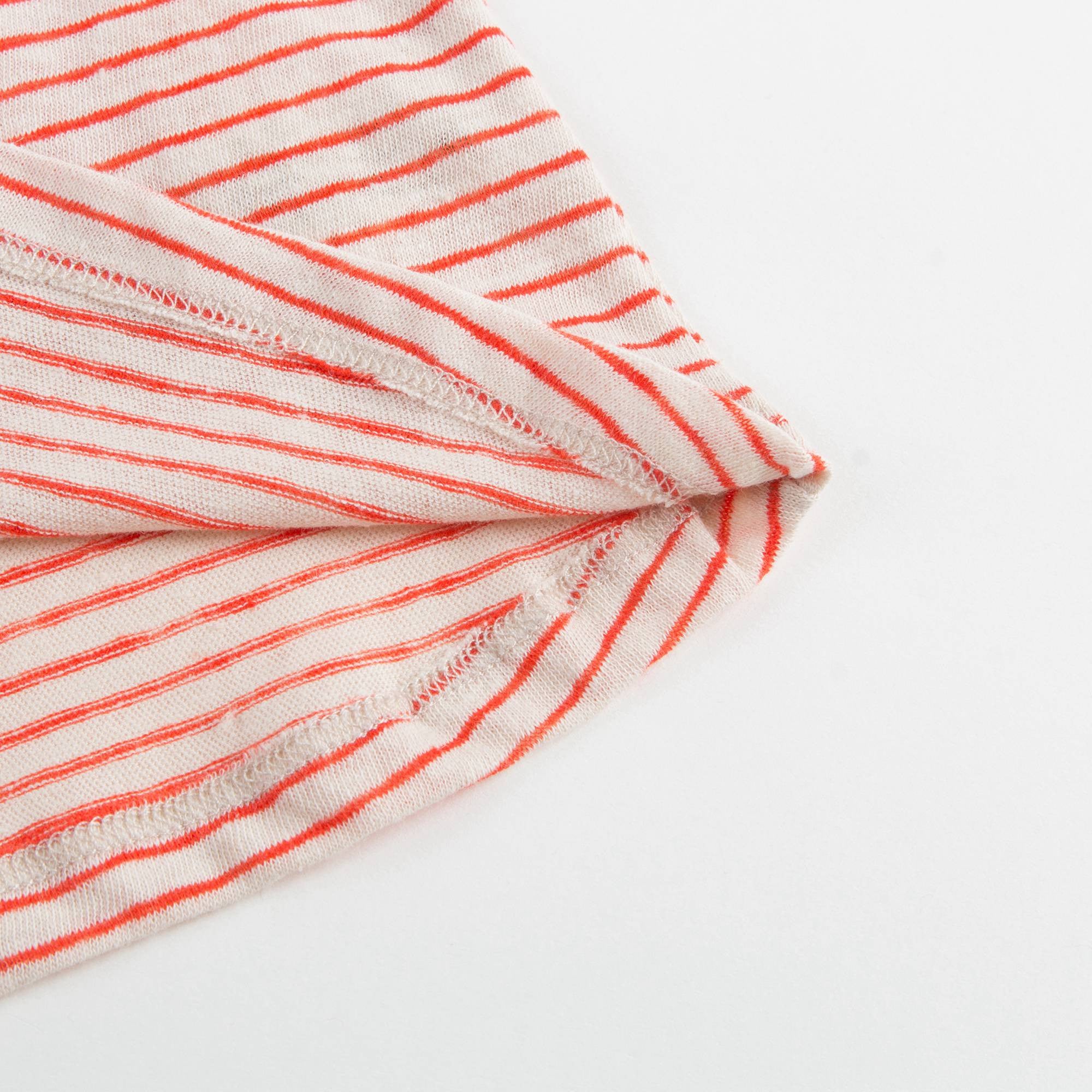 Girls Bright Orange Striped T-shirt