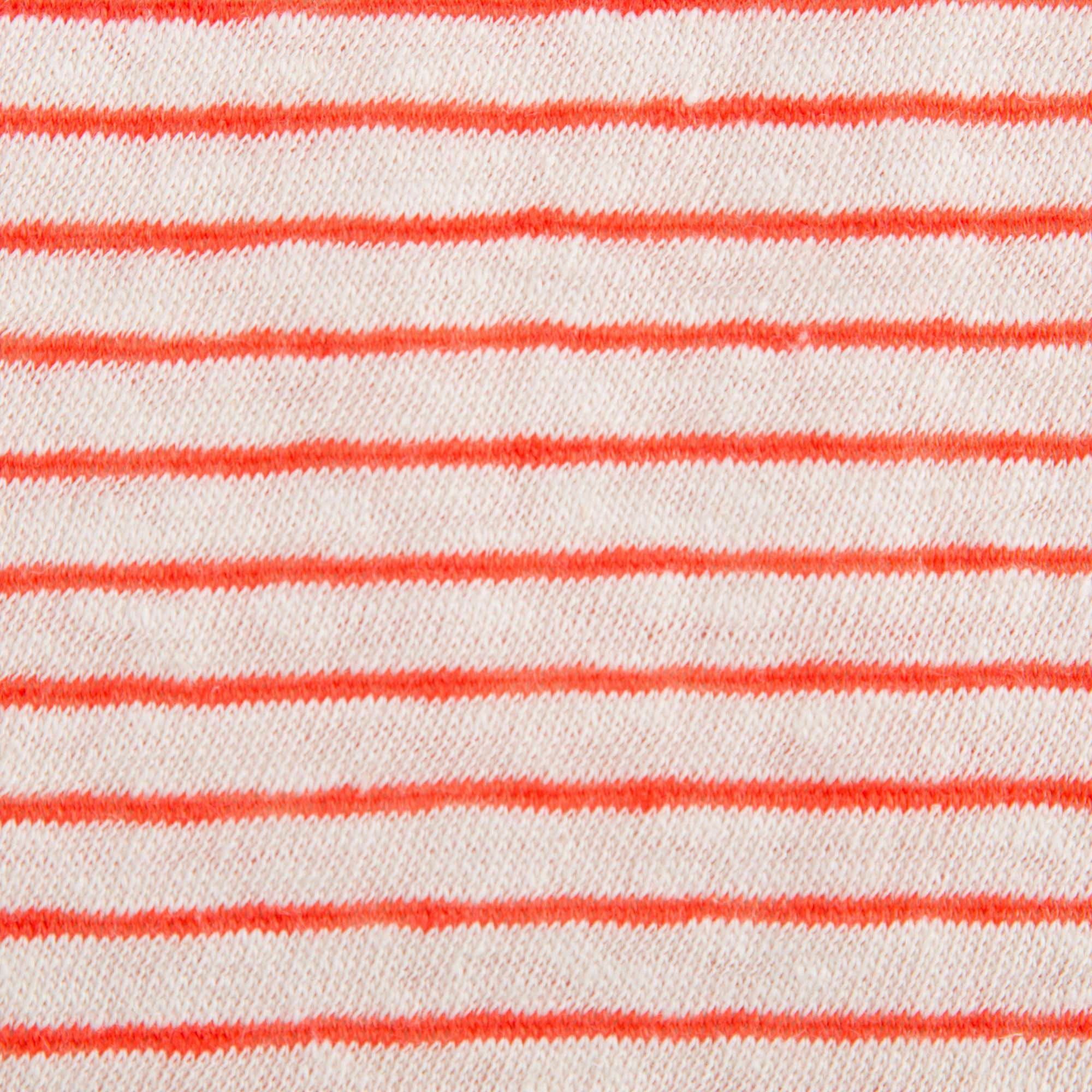 Girls Bright Orange Striped T-shirt
