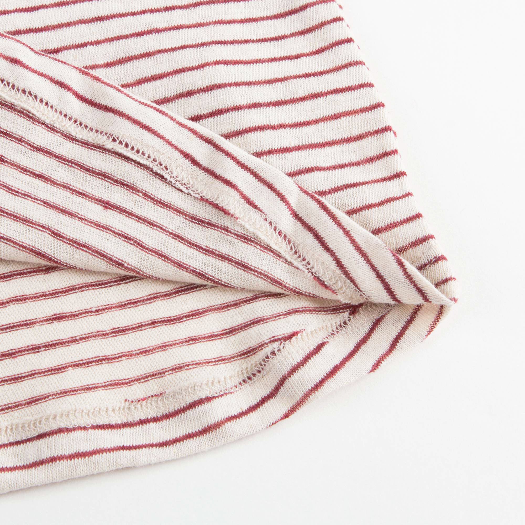 Girls Terracotta Striped T-shirt