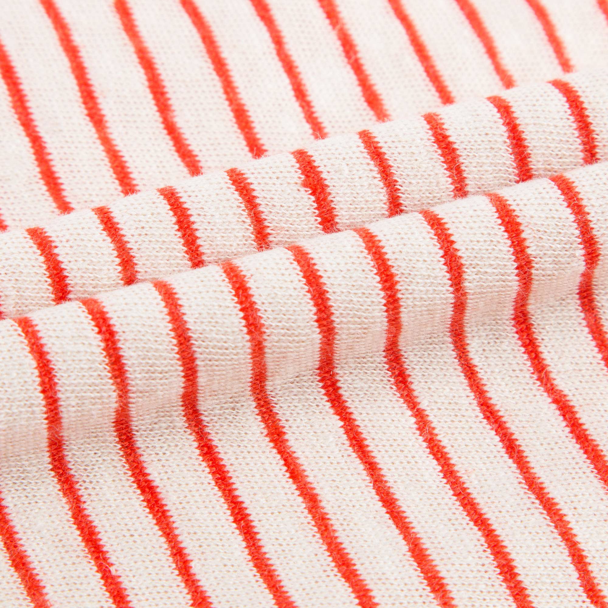 Baby Girls Bright Orange Striped Vest