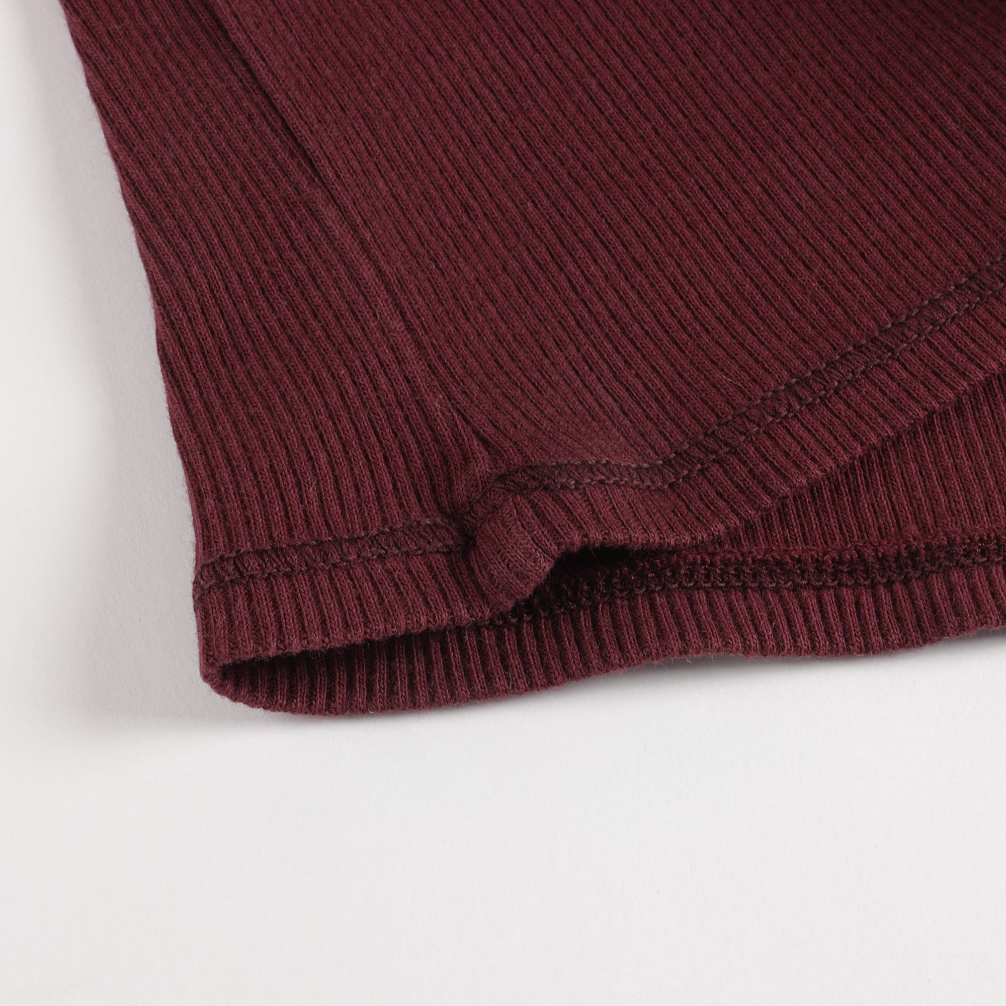 Baby Girls Dark Red Cotton Top