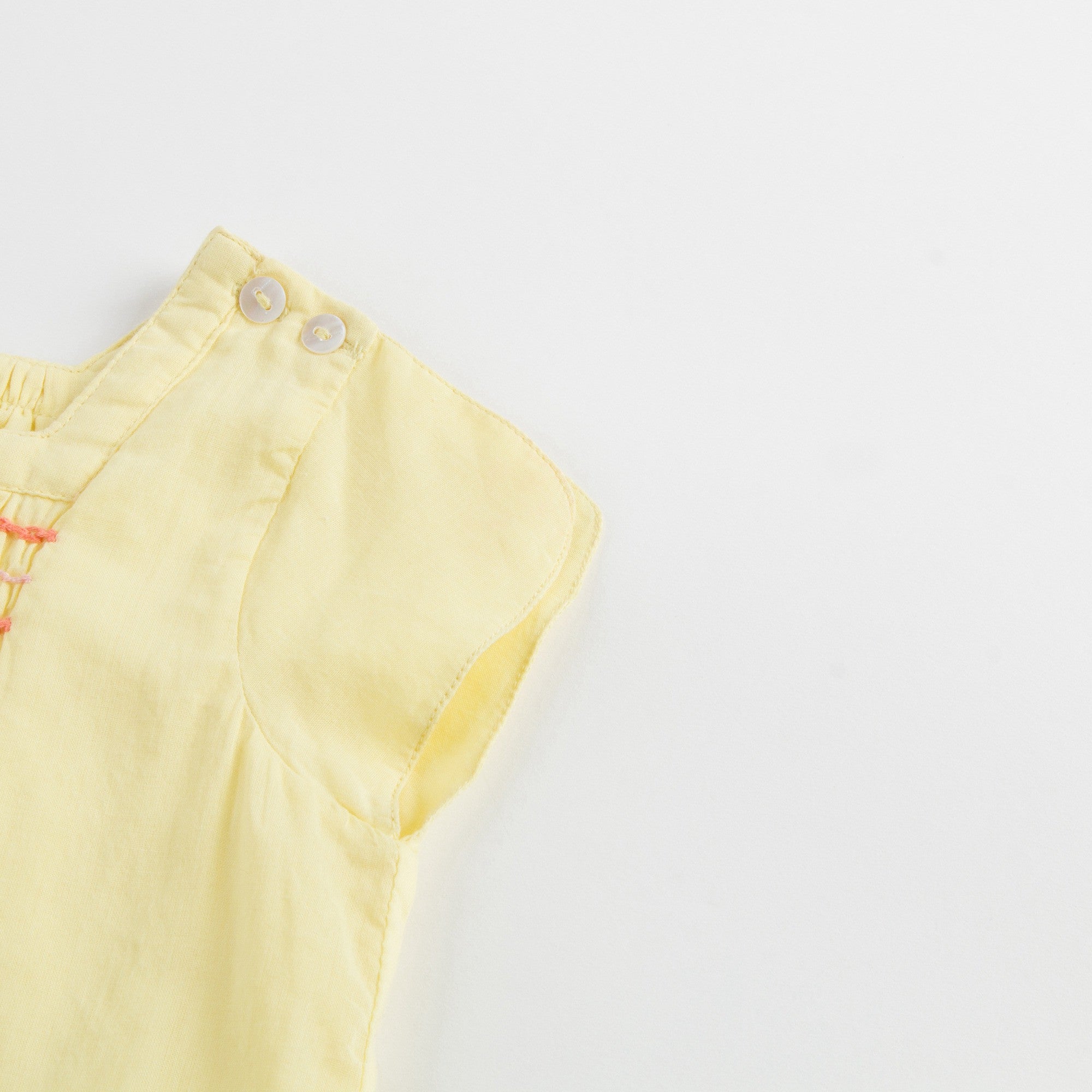 Baby Girls Canari Yellow Woven Dress