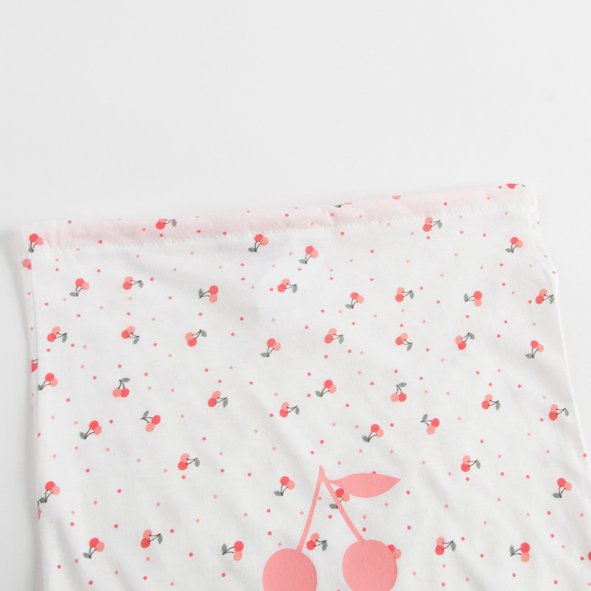 女大童红樱桃白色睡衣套装（连衣裙+小内内）