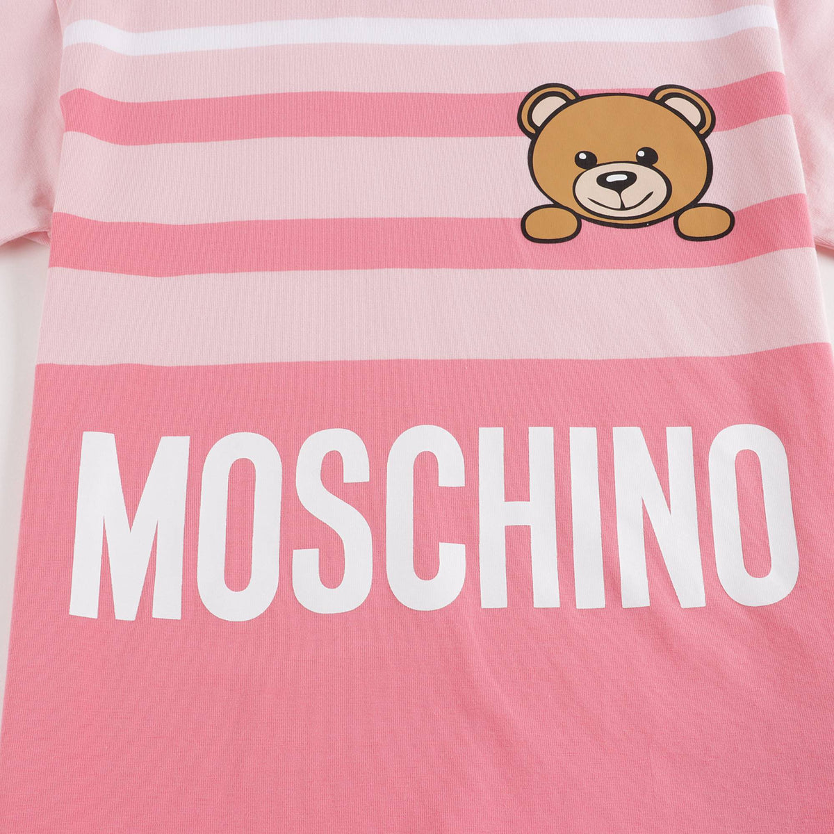 T-shirt en coton rayé rose pour filles