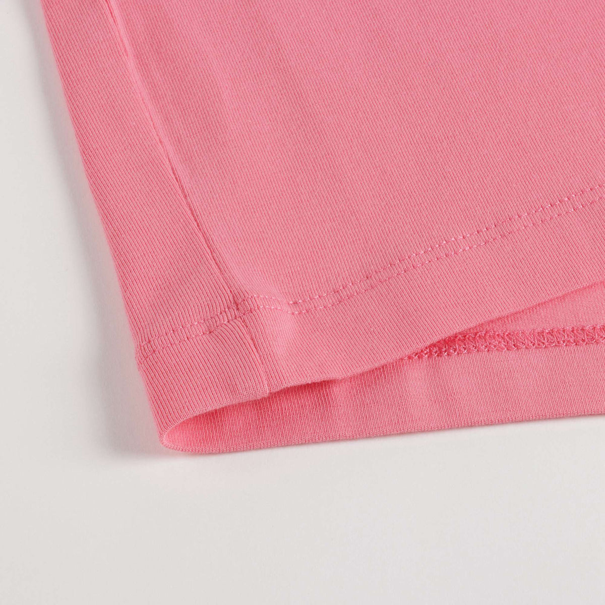 T-shirt en coton rayé rose pour filles
