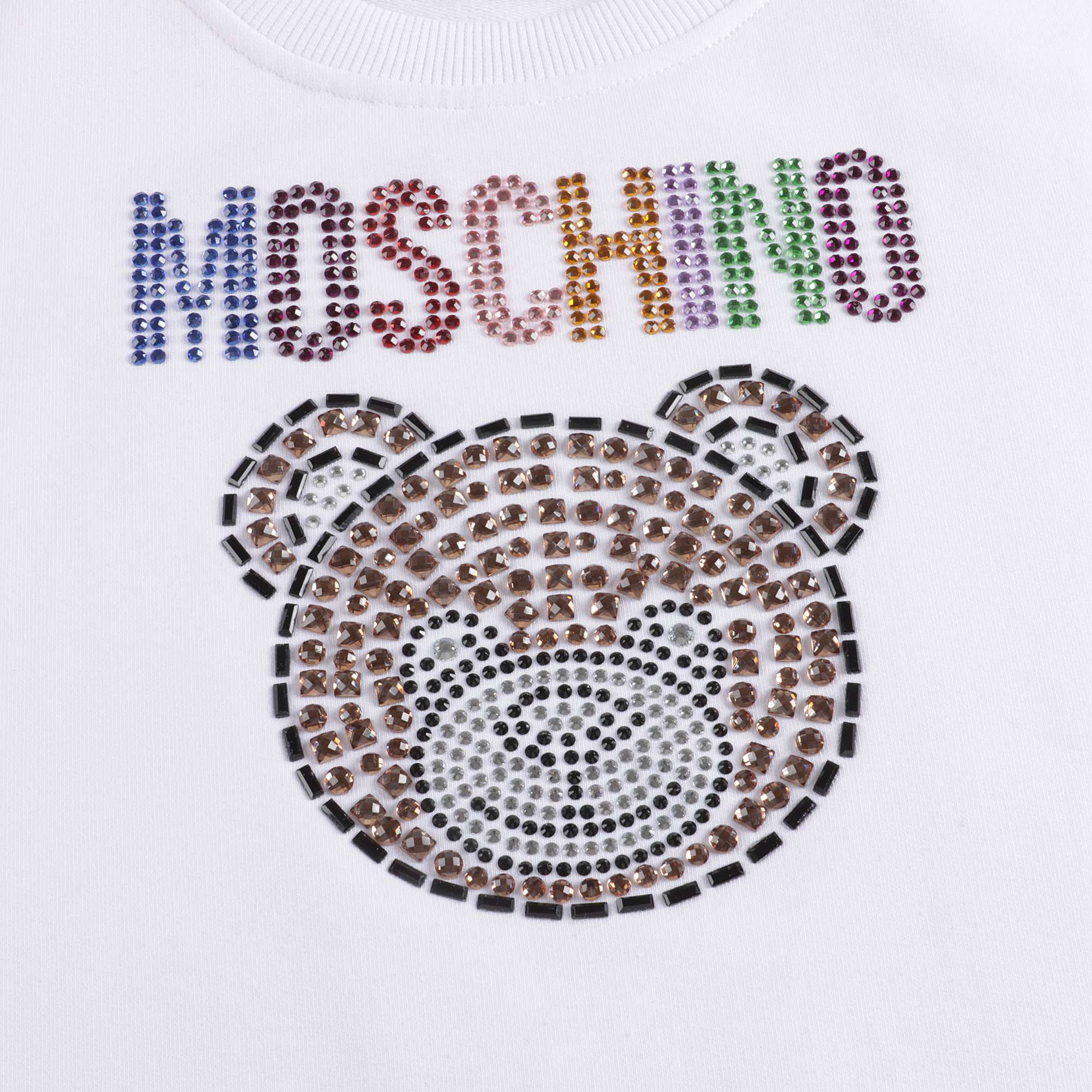 Girls White Logo Cotton Dress