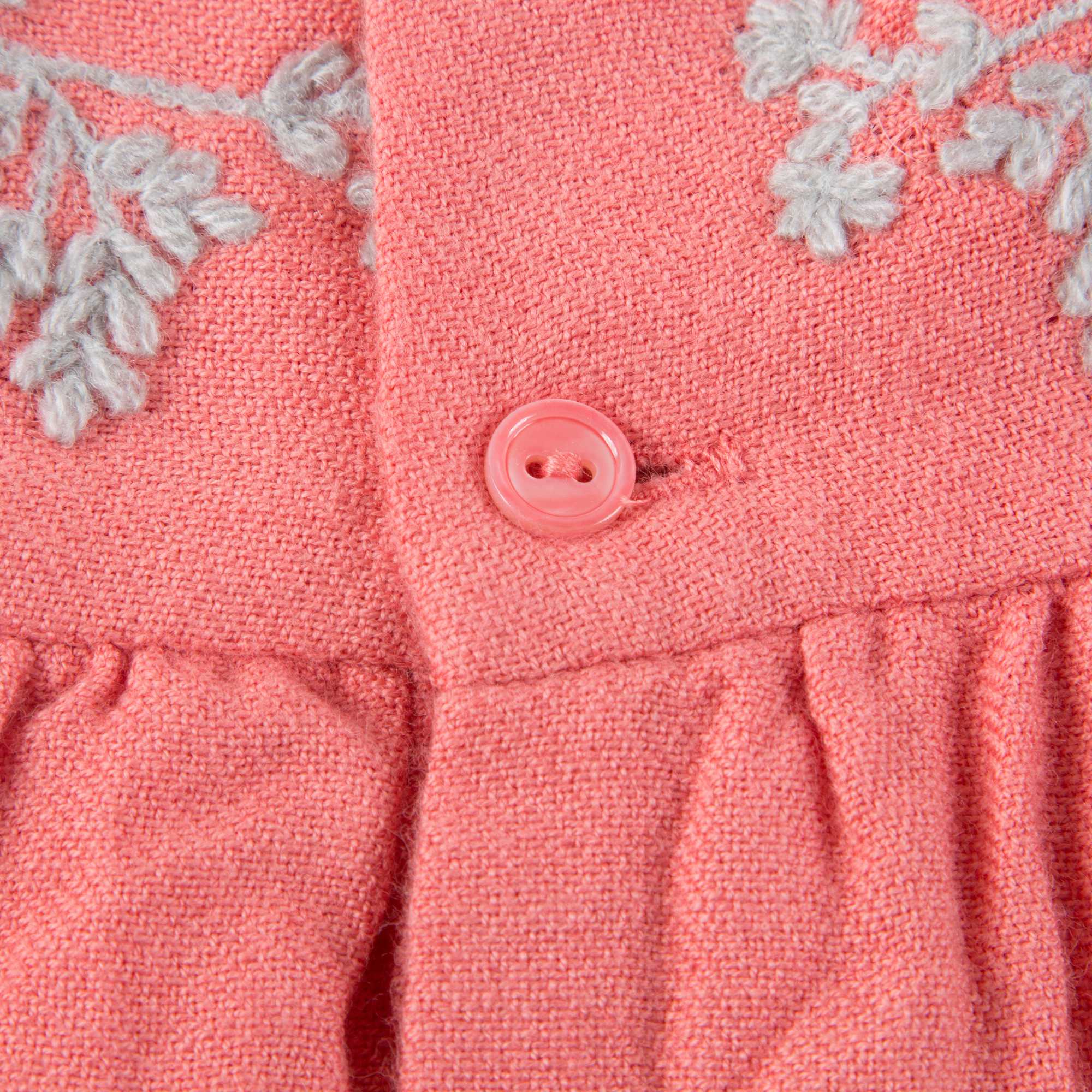 女小童肉粉色连衣裙