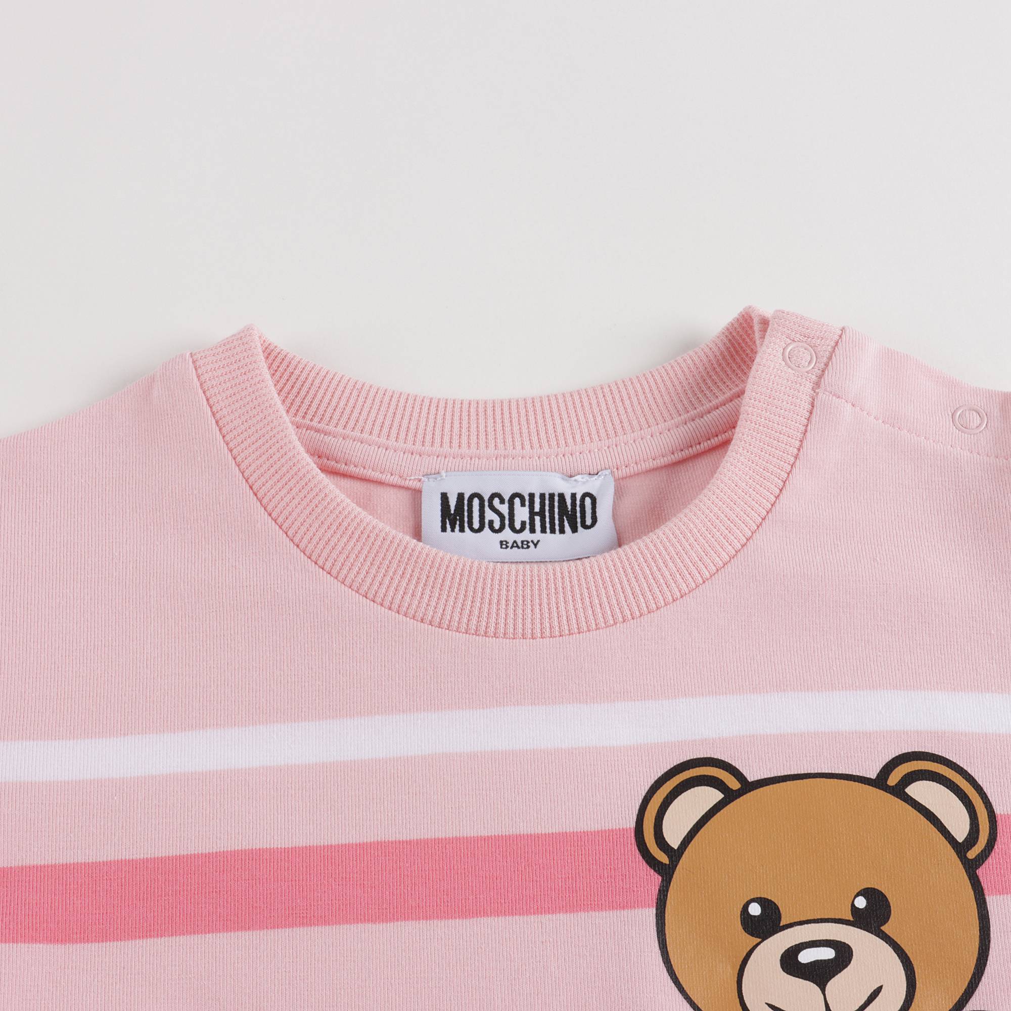 Baby Girls Pink Stripe Cotton T-Shirt