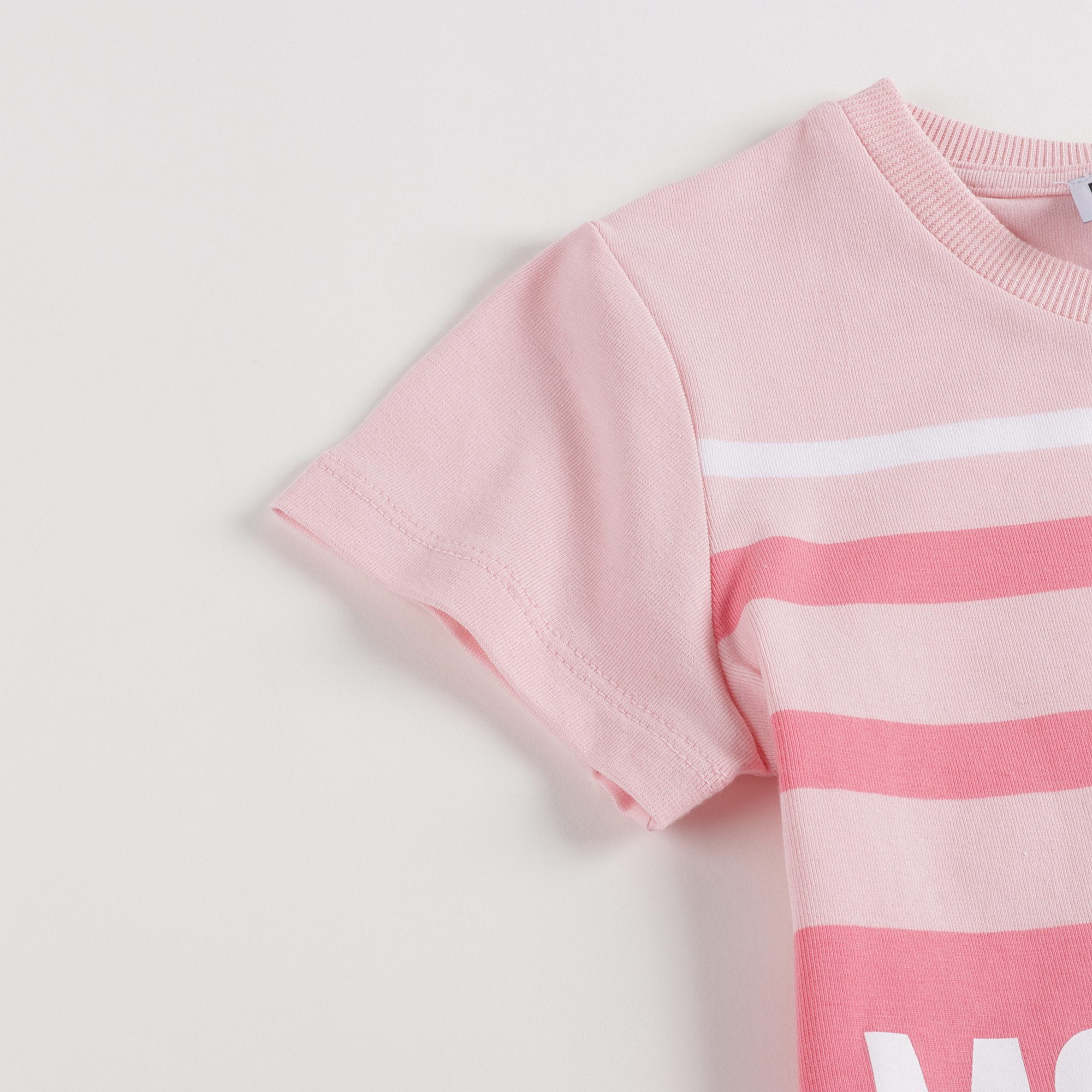 Baby Girls Pink Stripe Cotton T-Shirt