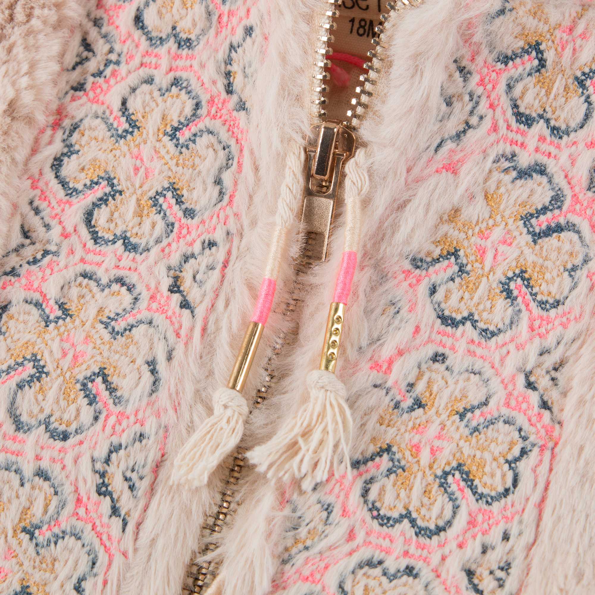 Girls Beige "Felvet" Coat