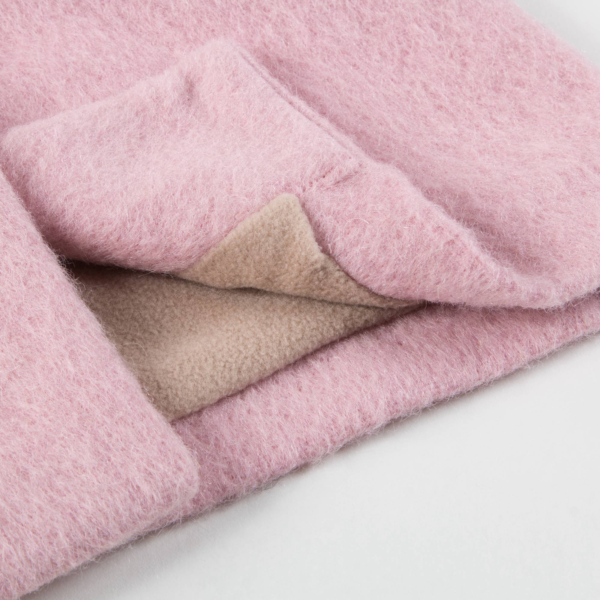 Baby Girls Pale Pink Woven Coat