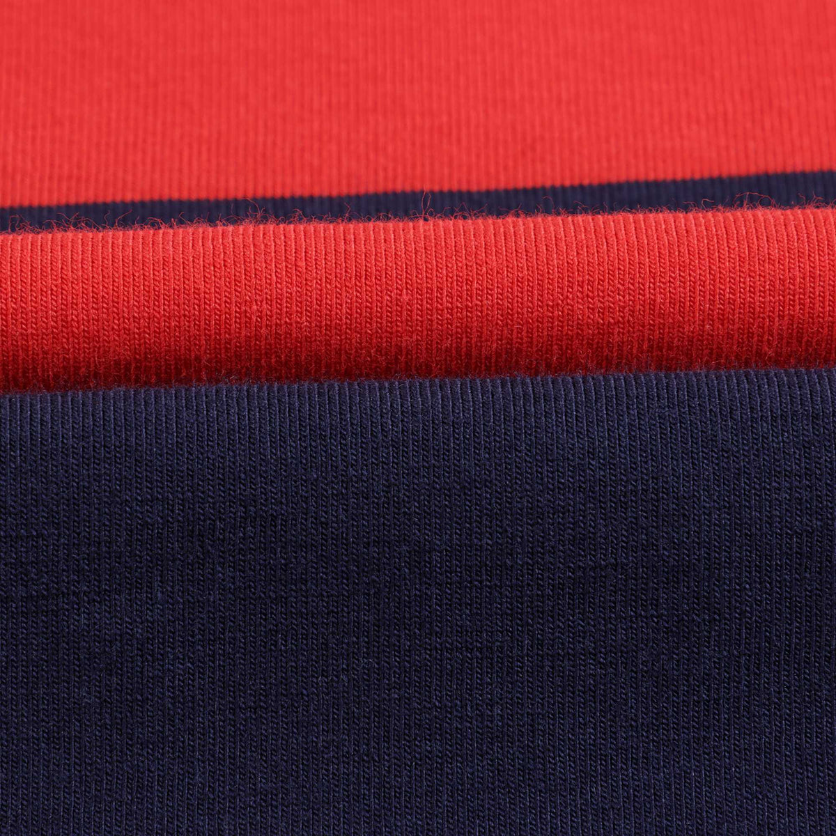 Girls Red & Navy Cotton Dress