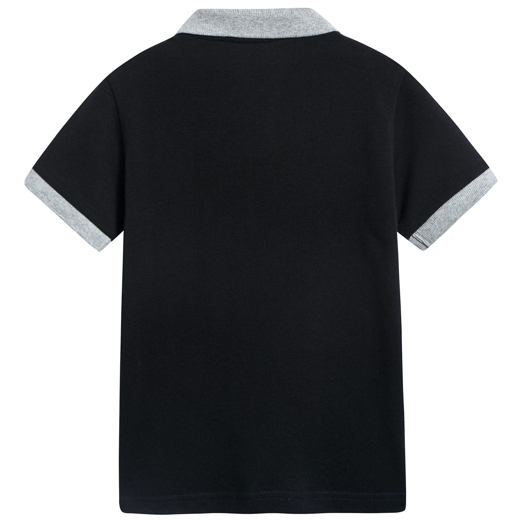 Boys Black "Maglia" Polo Shirt