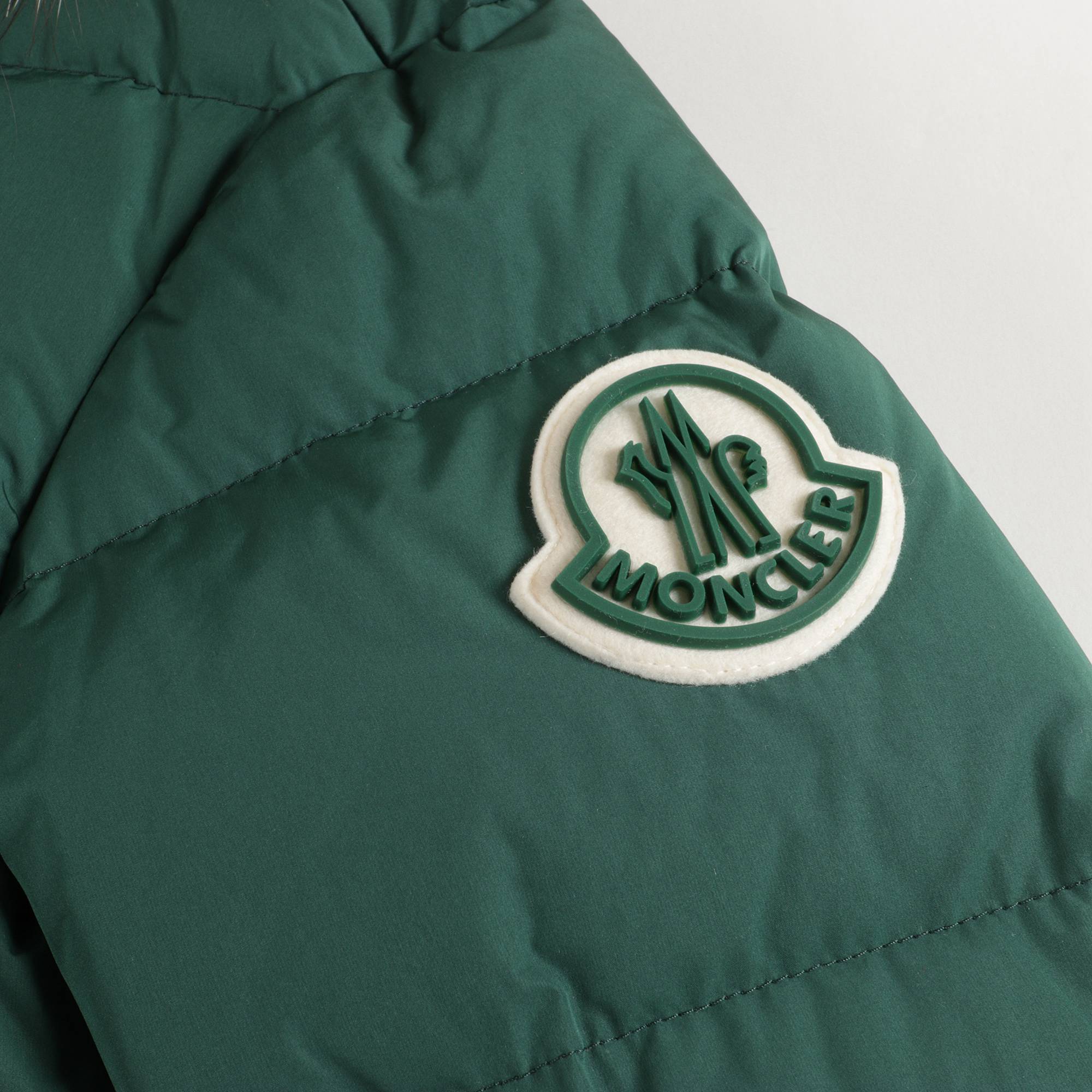Boys Dark Green Padded Down Jacket