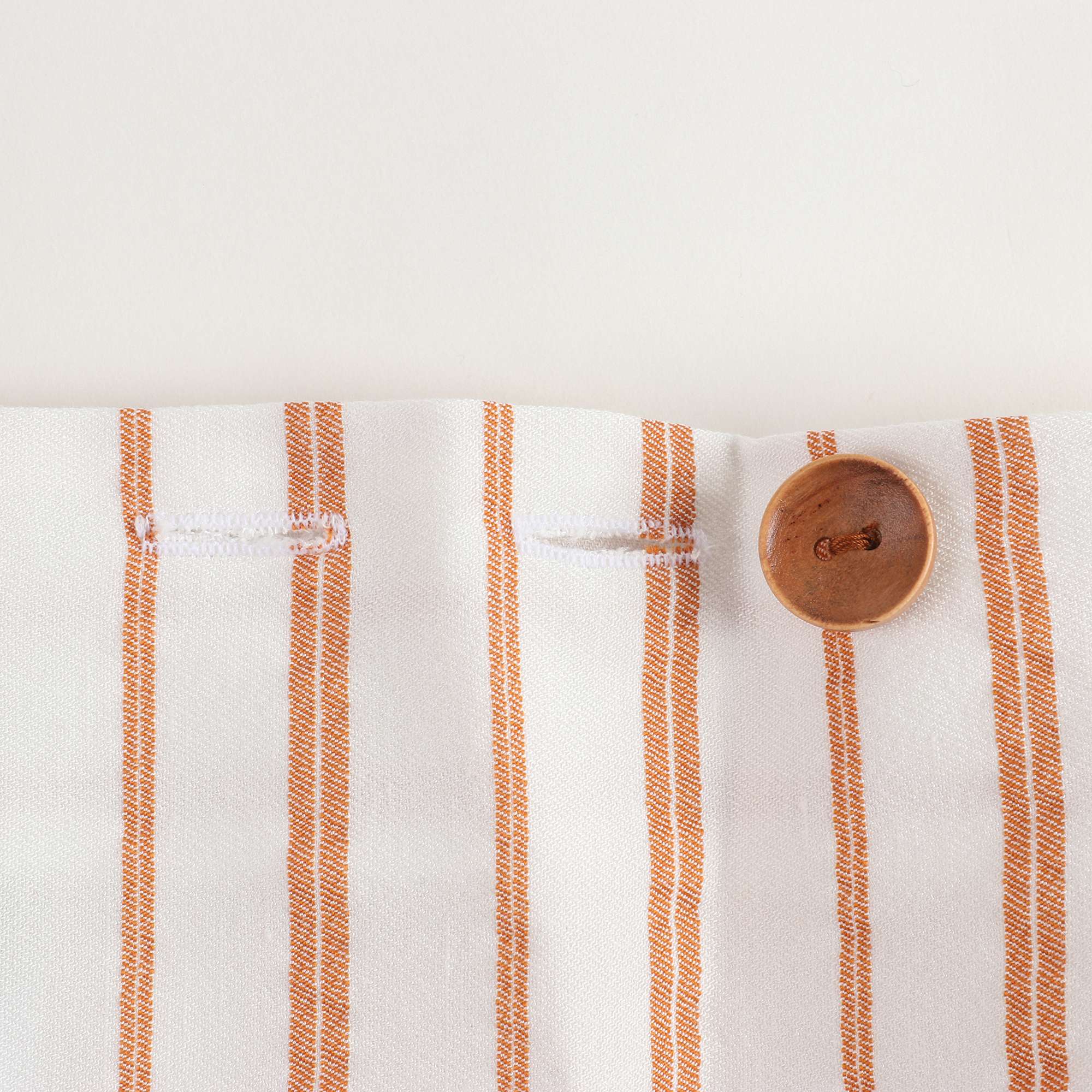 Girls Terracota & White Striped Shorts