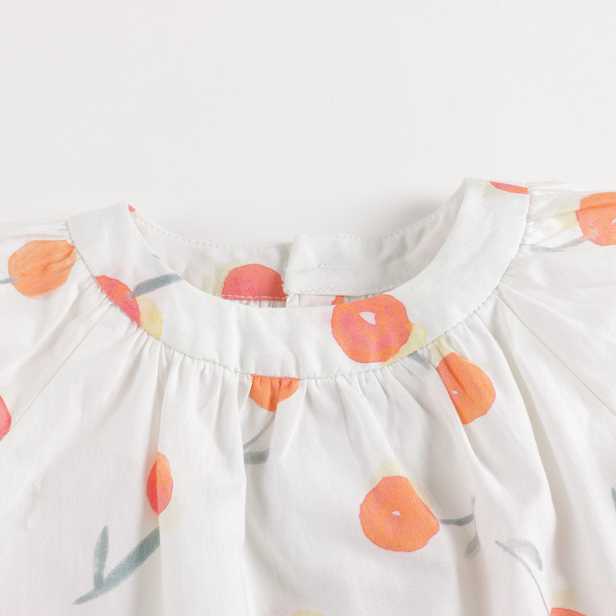Baby Girls White Cherry Cotton Dress