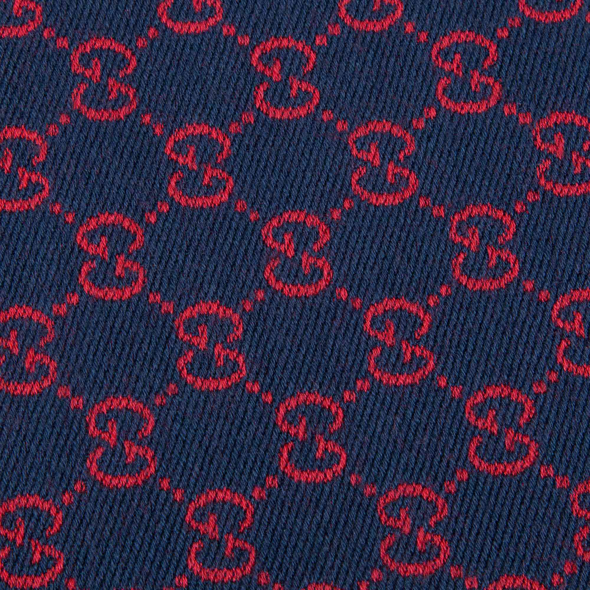 Girls Blue & Red Wool Silk Scarf