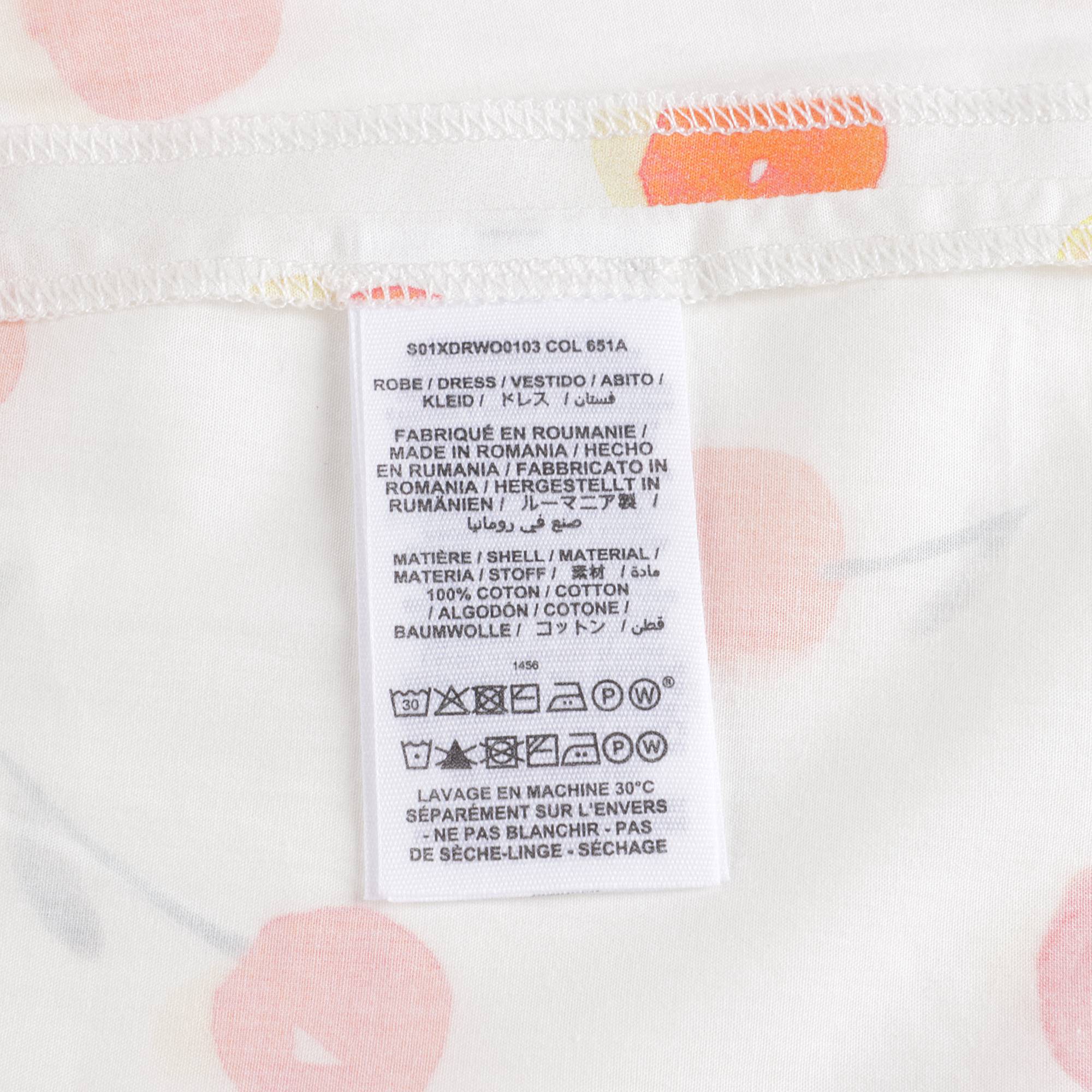 Baby Girls White Cherry Cotton Dress