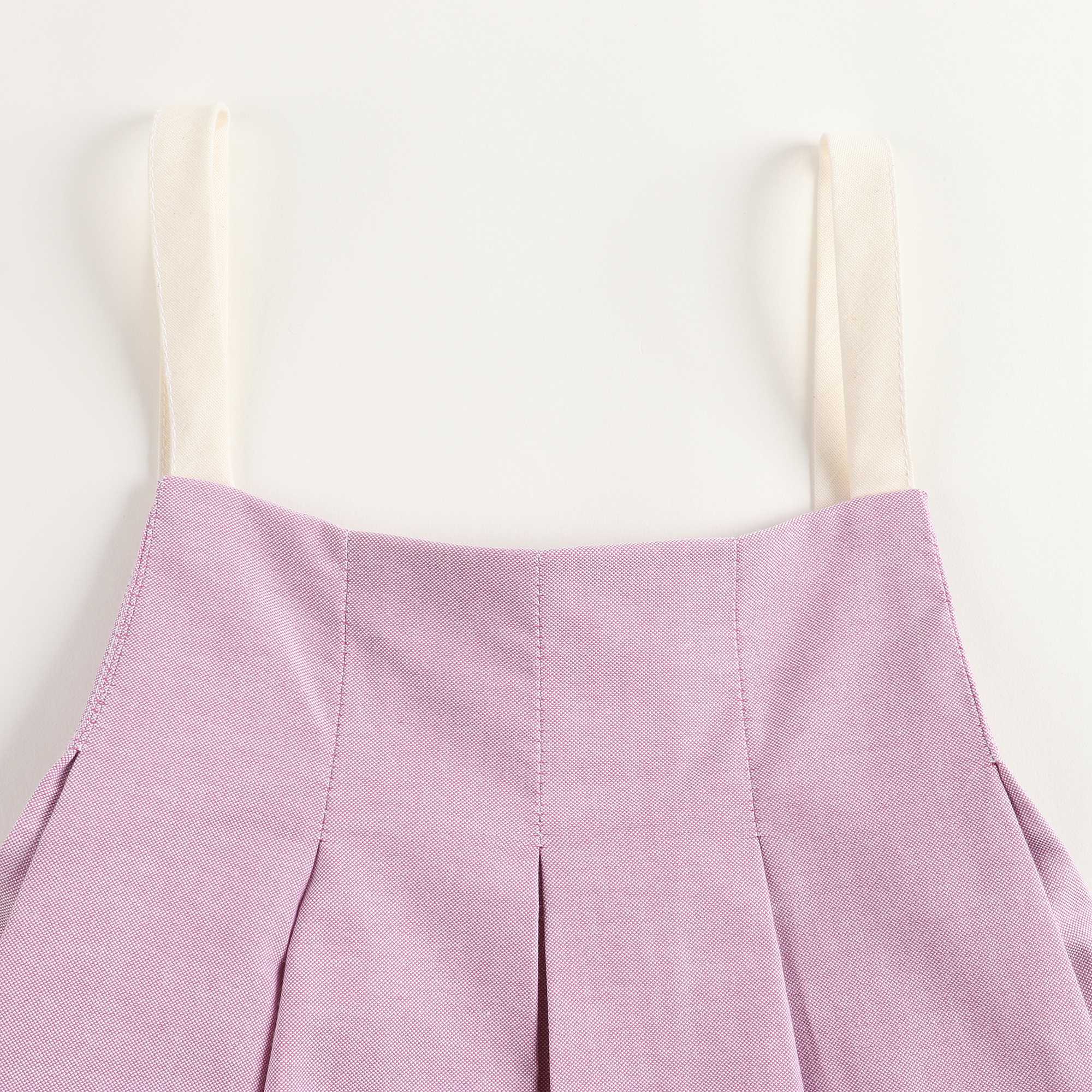 Girls Pale Burgundy Pleated Dress