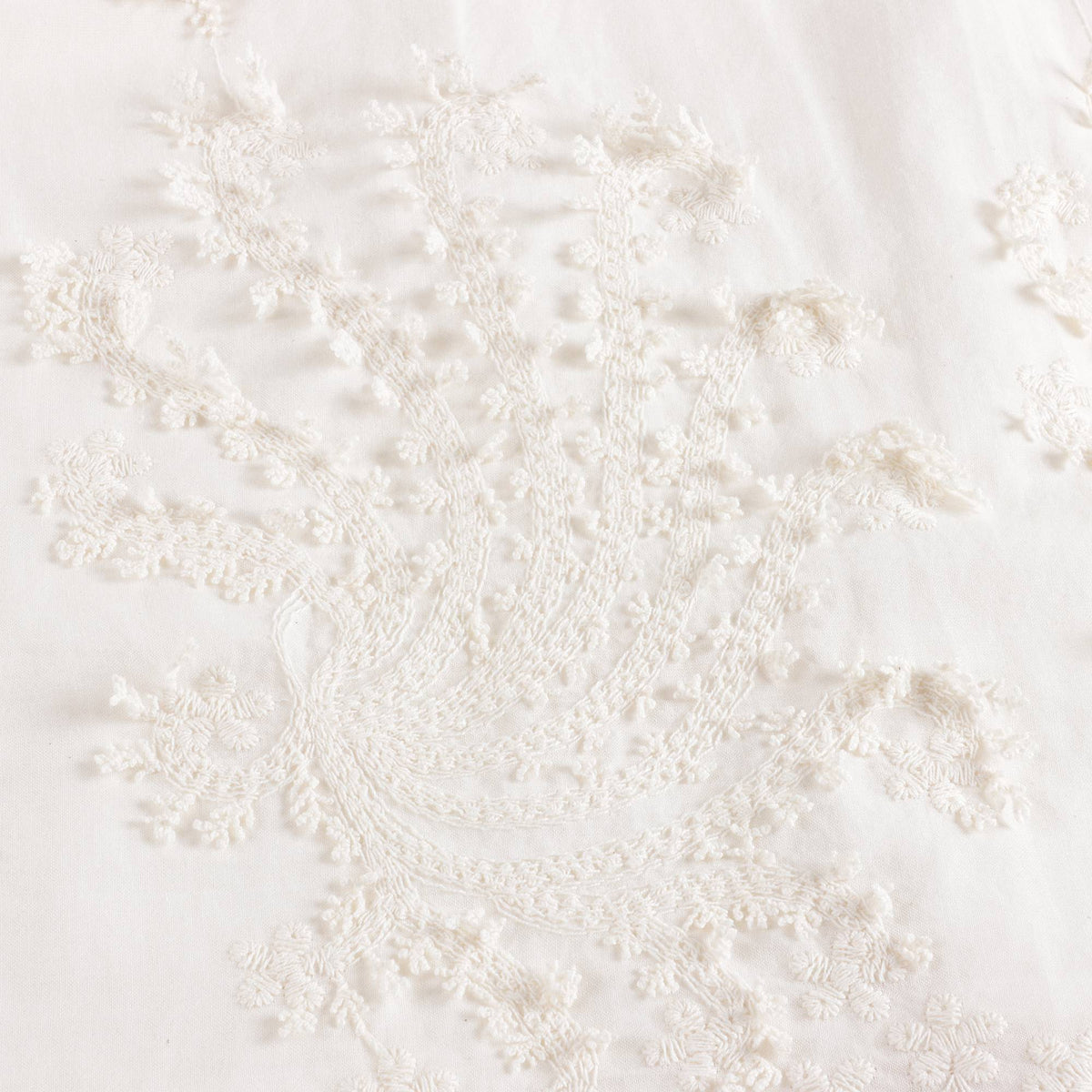 Baby Girls White Embroidered Cotton Dress