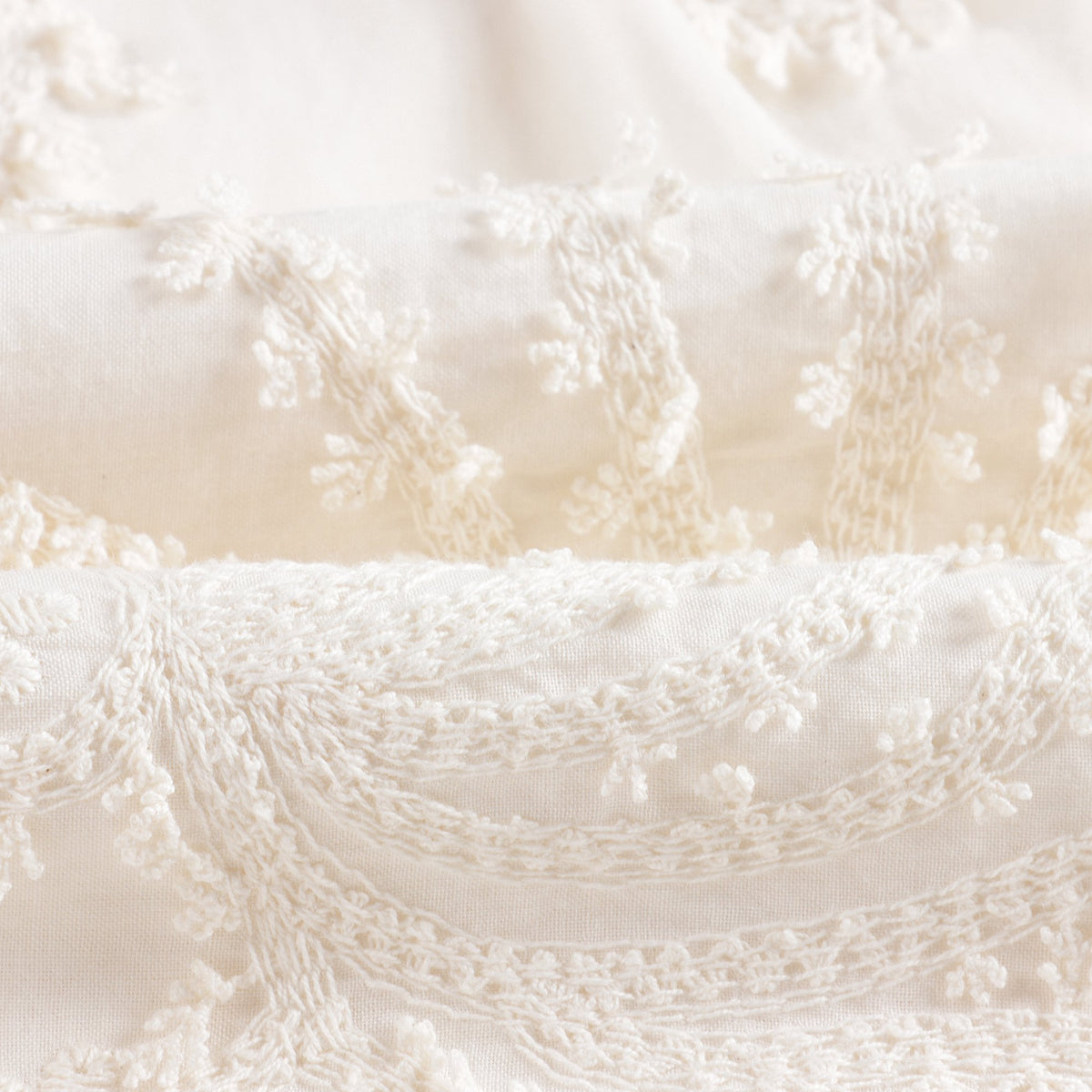 Baby Girls White Embroidered Cotton Dress