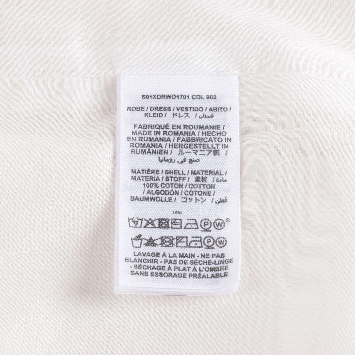 Baby Girls White Embroidered Cotton Dress