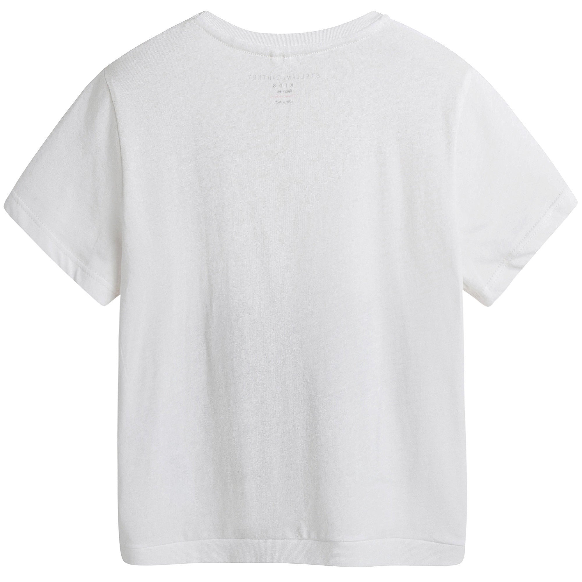 Girls White & Black Piano Print Plum T-shirt - CÉMAROSE | Children's Fashion Store - 3