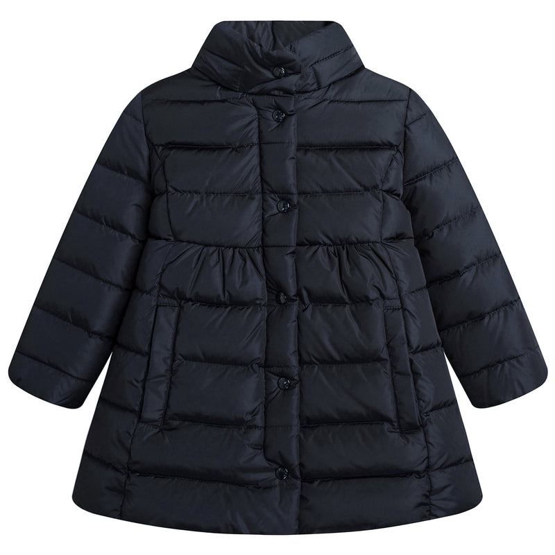 Baby Girls Navy Blue Plush Trims Hooded 'Neste'Jacket - CÉMAROSE | Children's Fashion Store - 3