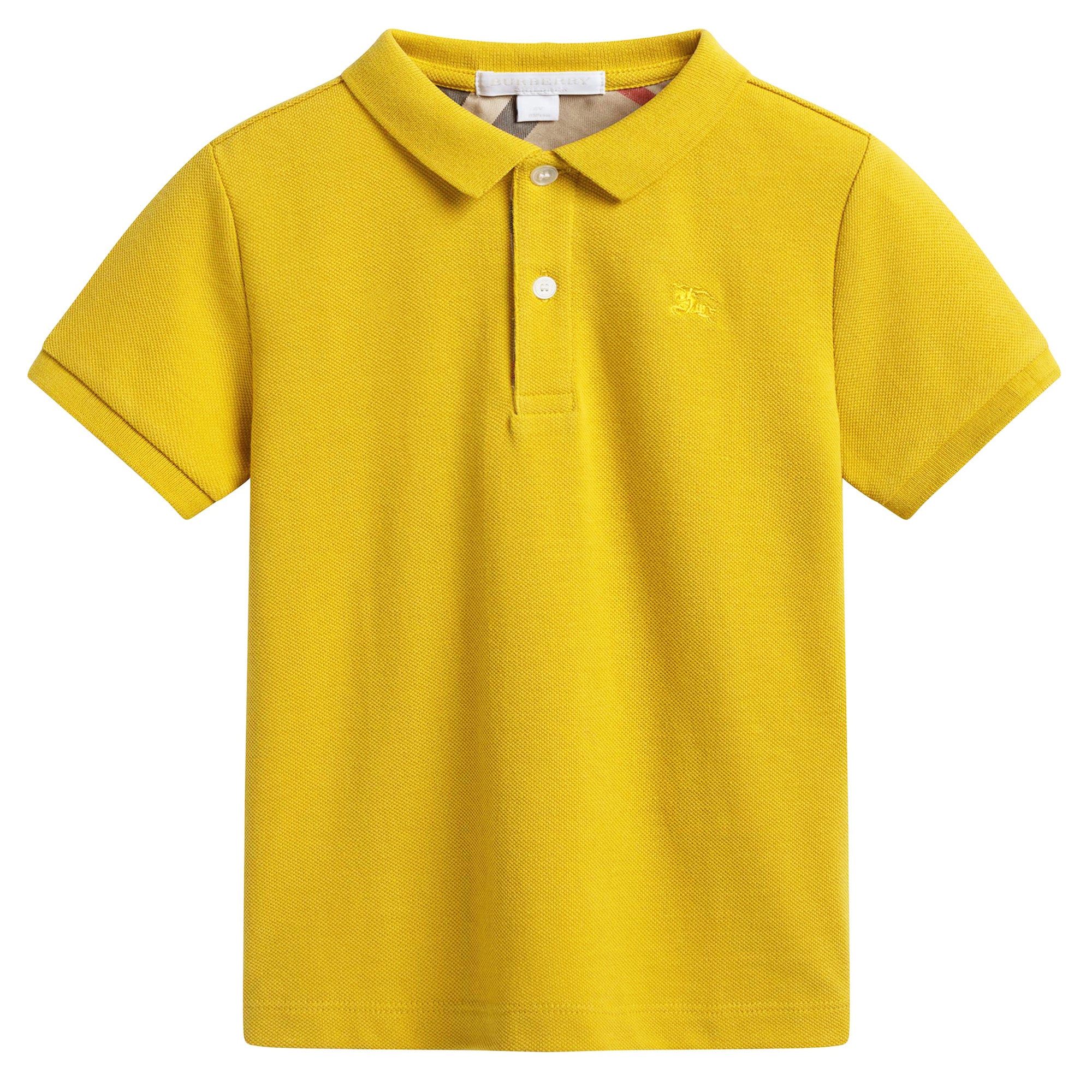 Boys Yellow Turquoise Polo Shirt