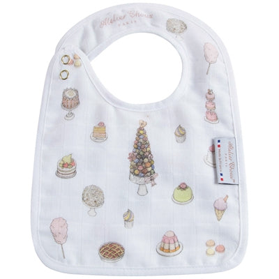 Small Bib Sweetie Pie - Gold Snaps