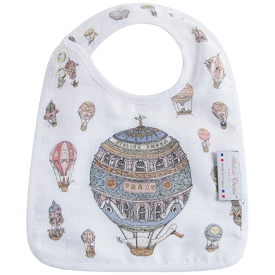 Small Bib Hot Air Balloons - Gold Snaps