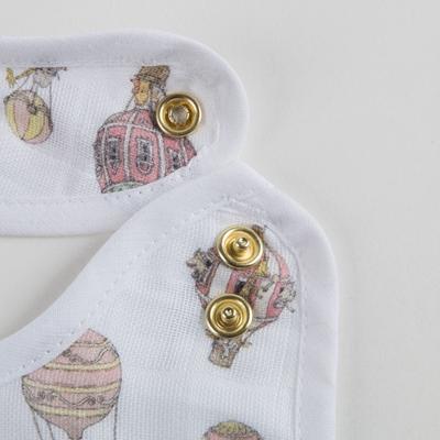 Small Bib Hot Air Balloons - Gold Snaps