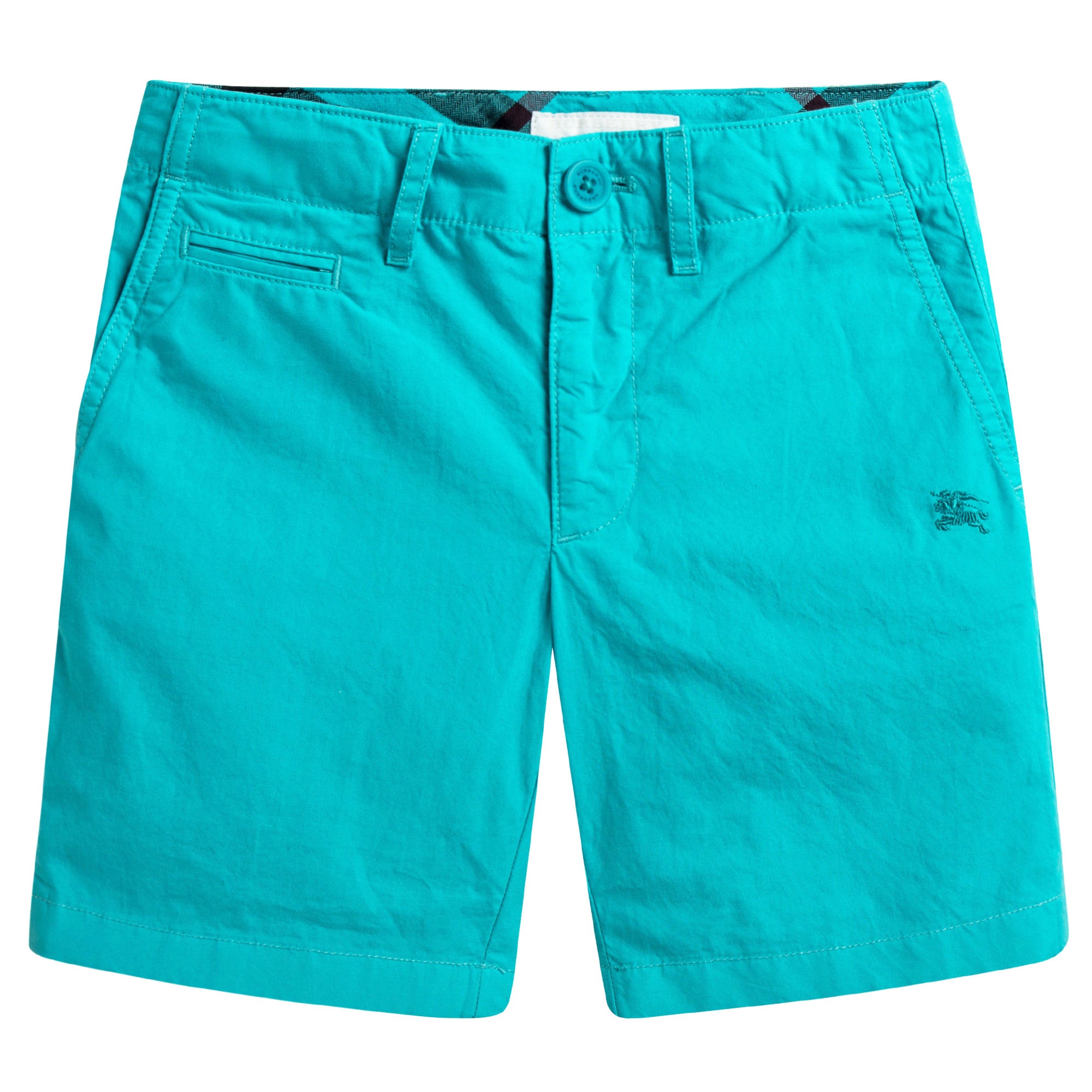 Boys Blue Turquoise Cotton Shorts