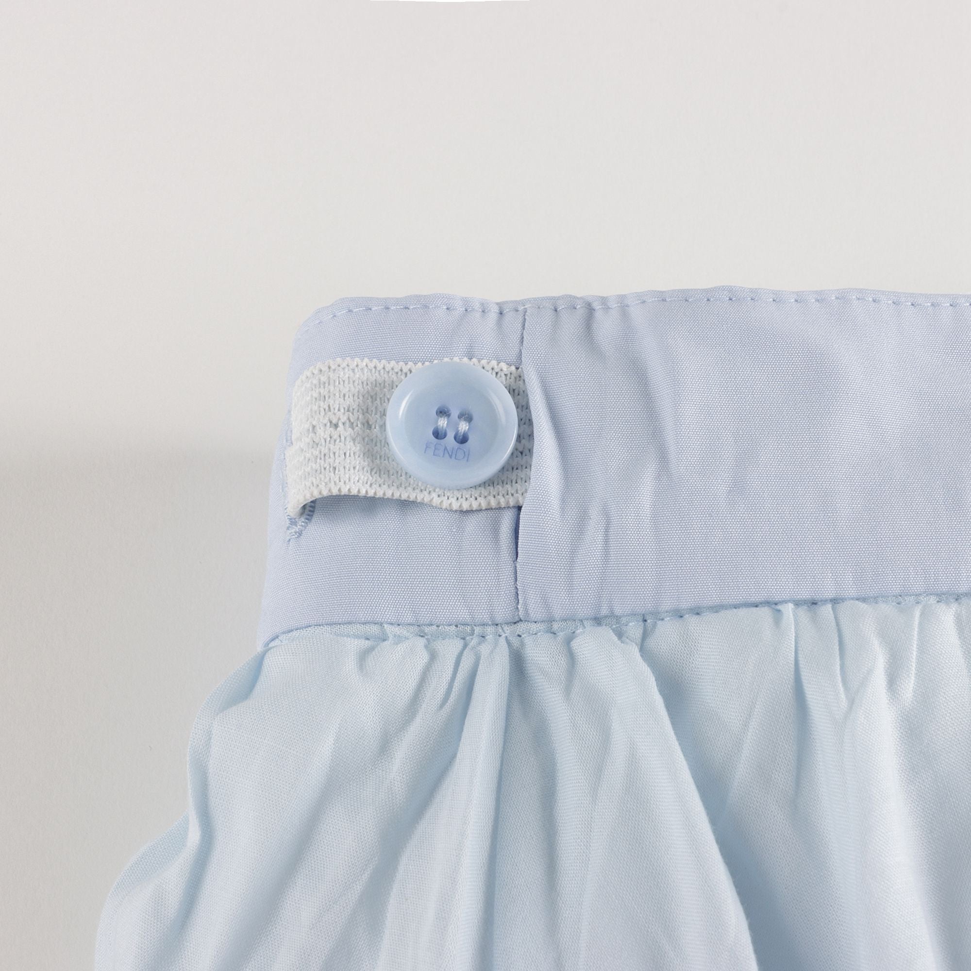 Girls Light Blue Cotton Dress