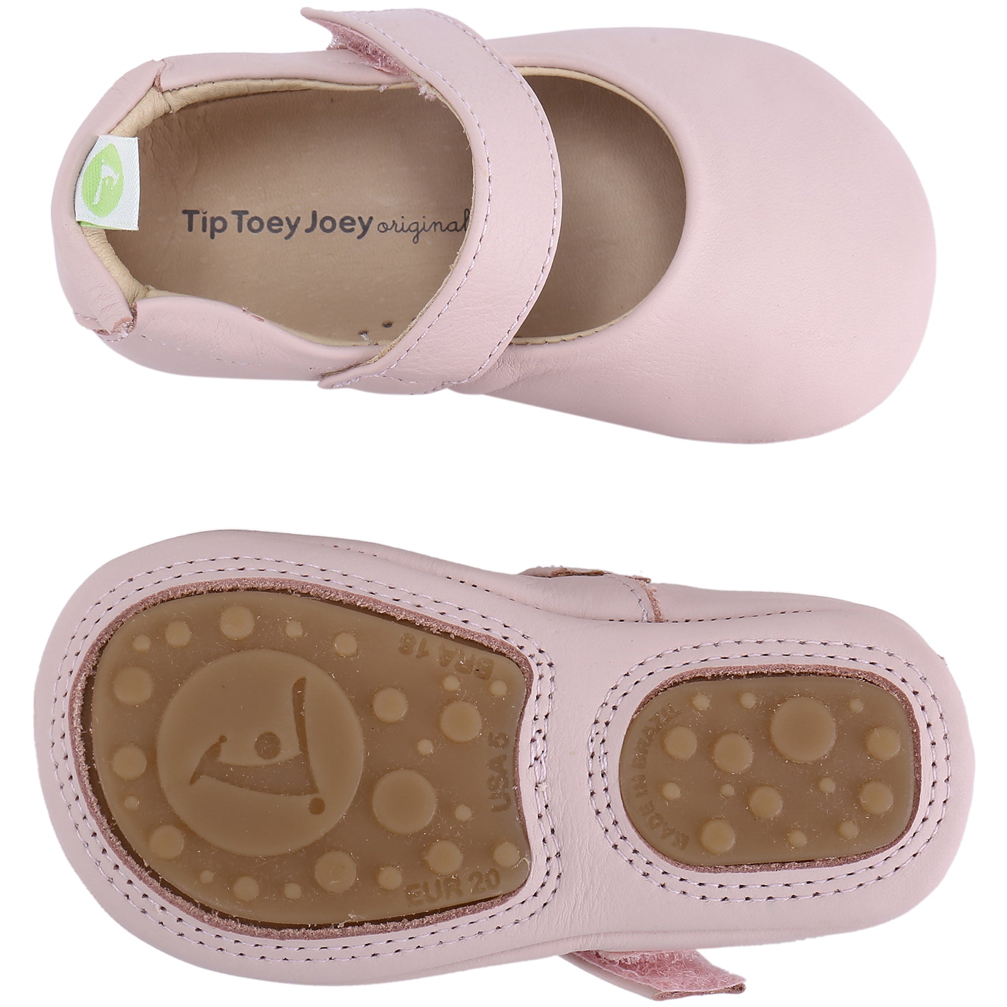 Baby Girls Pink Leather Shoes