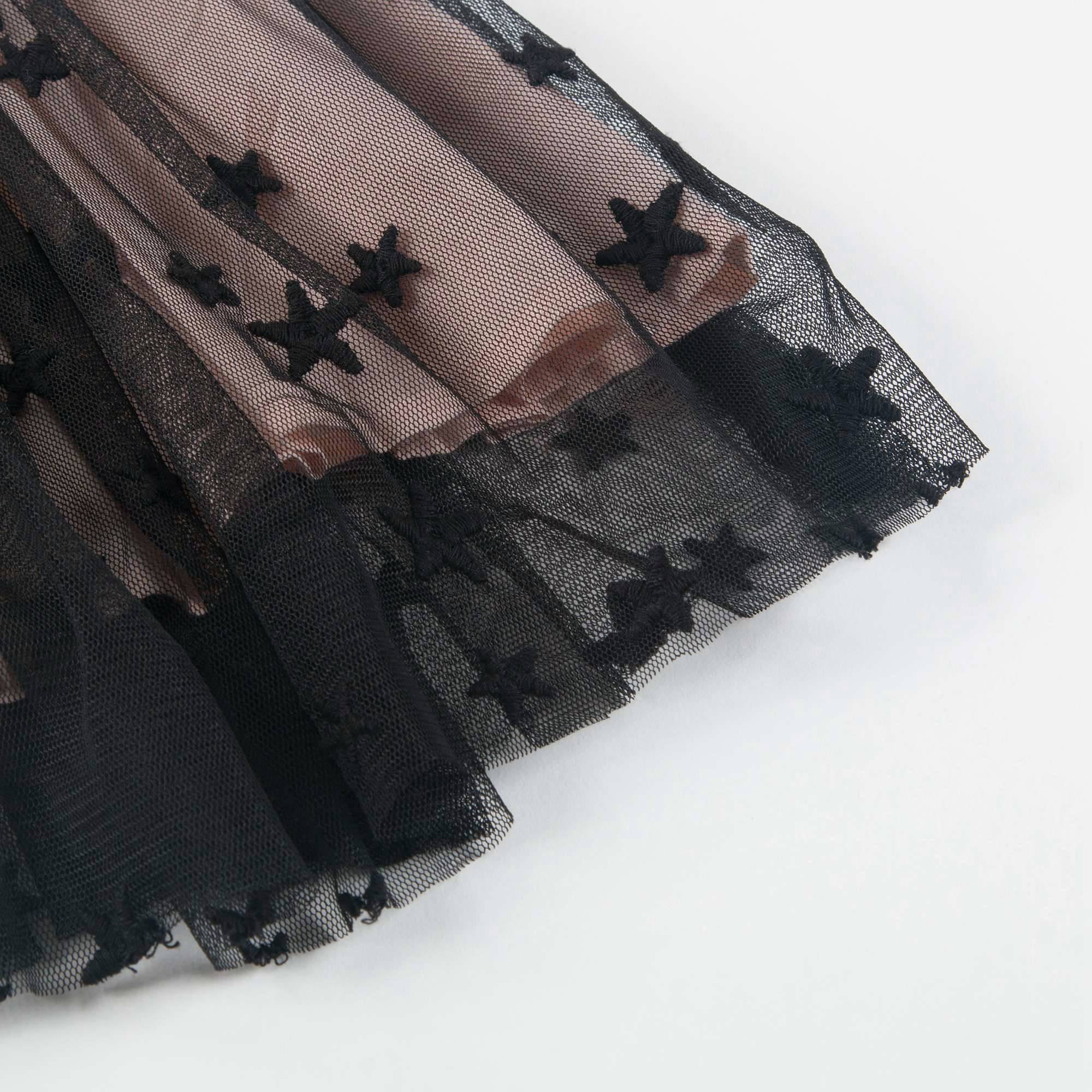 Girls Black & Pink Tulle Skirt