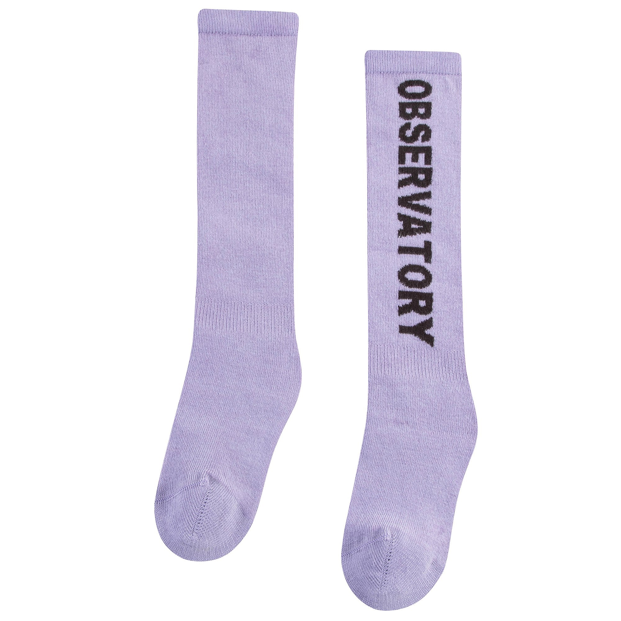 Girls & Boys Purple Cotton Socks
